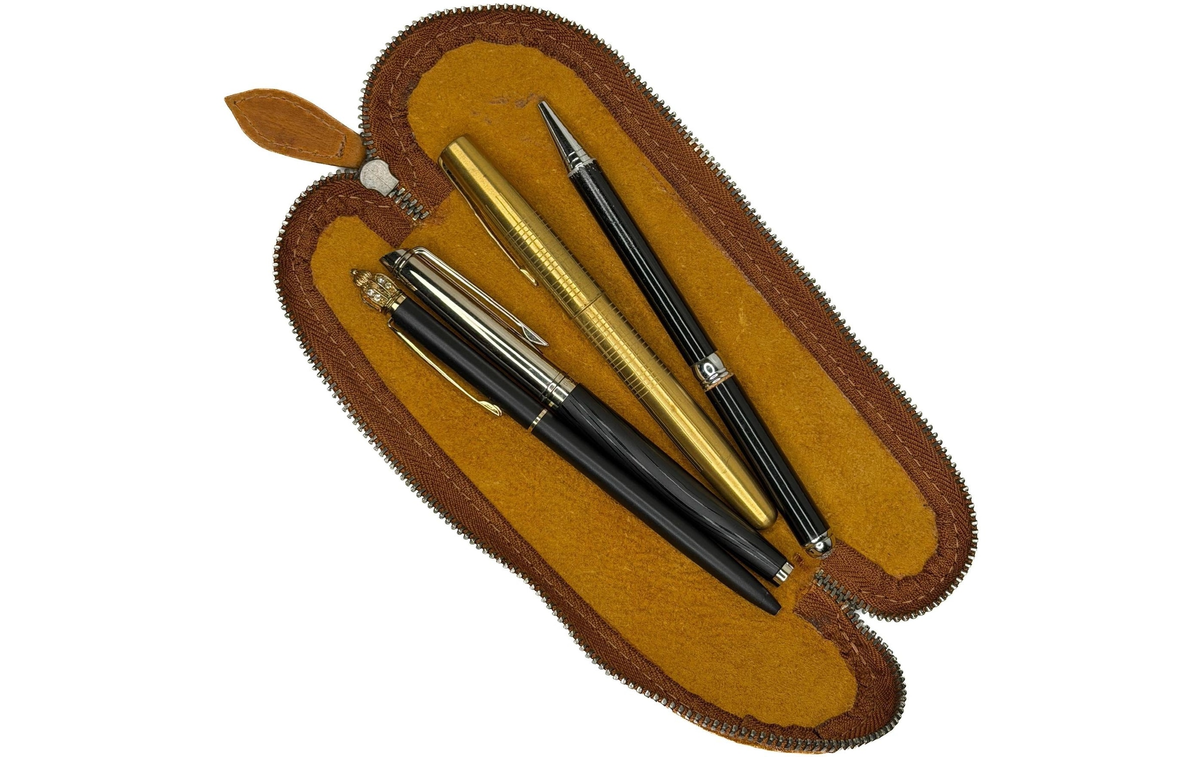 ALPENLEDER Étui à stylos »Drahdi, Leder« Handgefertigtes Lederetui im besonderen Design