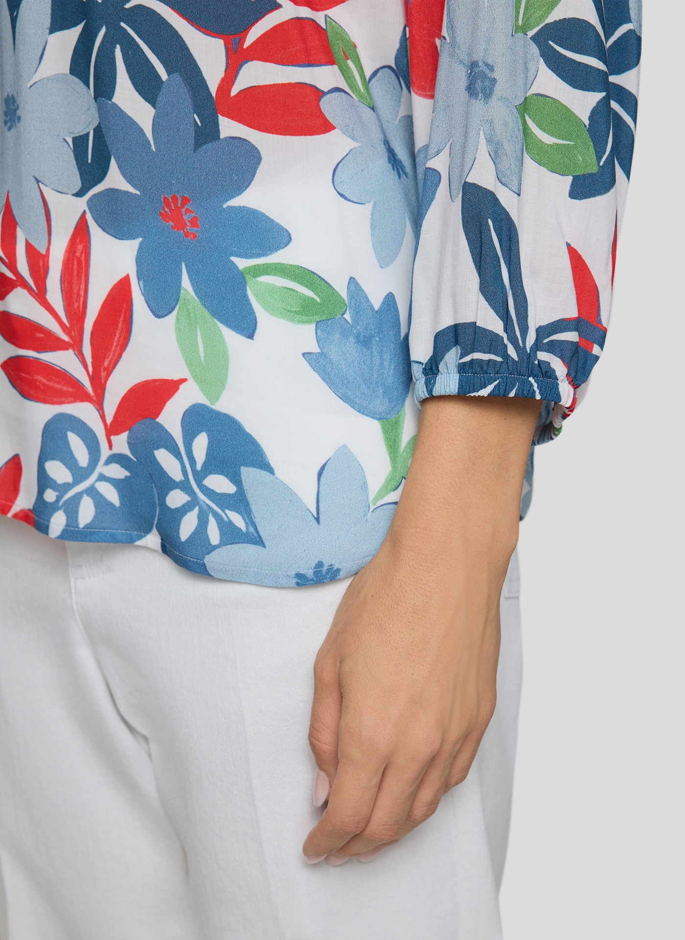 Rabe Klassische Bluse mit All-Over Print