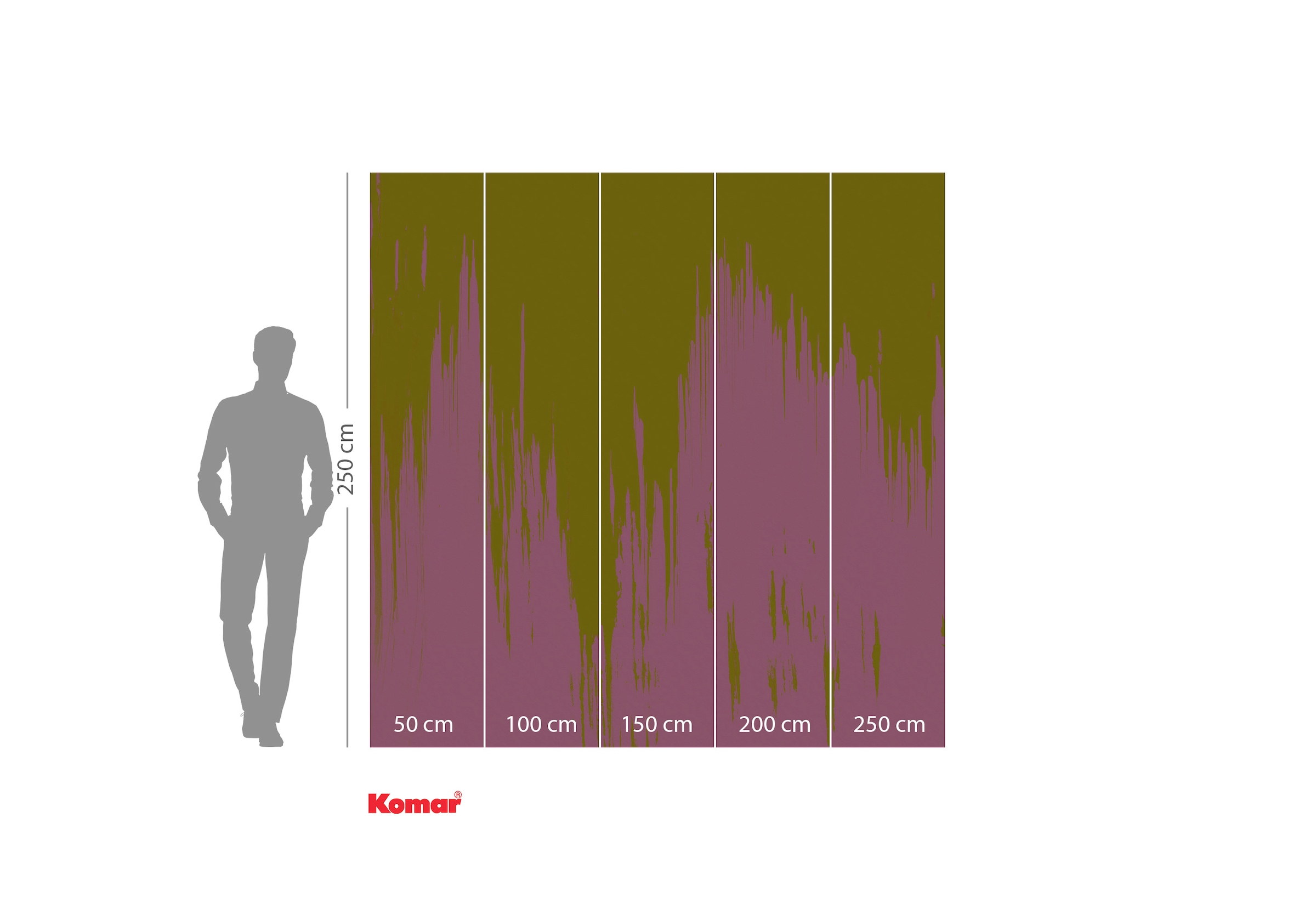Komar Fototapete »Komar Vlies Fototapete - Colour Fusion - Grösse 250 x 250 cm« bedruckt glatt