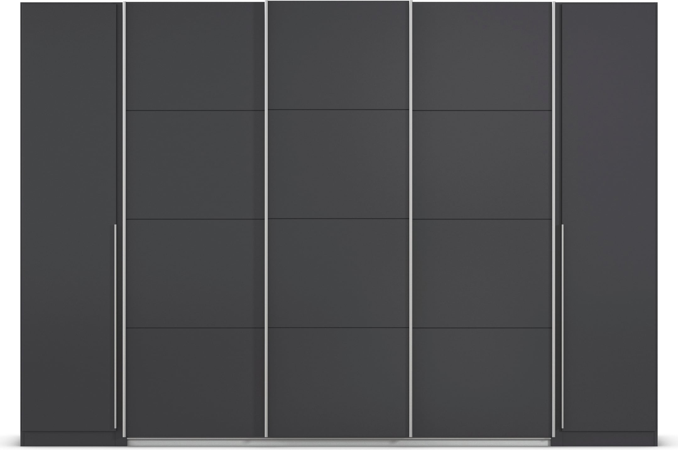GOODproduct Schwebetürenschrank »Dreh-/Schwebetürenschrank Kleiderschrank Familie, Agordo« im angesagten Mix aus Dreh- und Schwebetüren,  B/H/T 301x210X62cm viele Farben verfügbar TOPSELLER Made in GERMANY