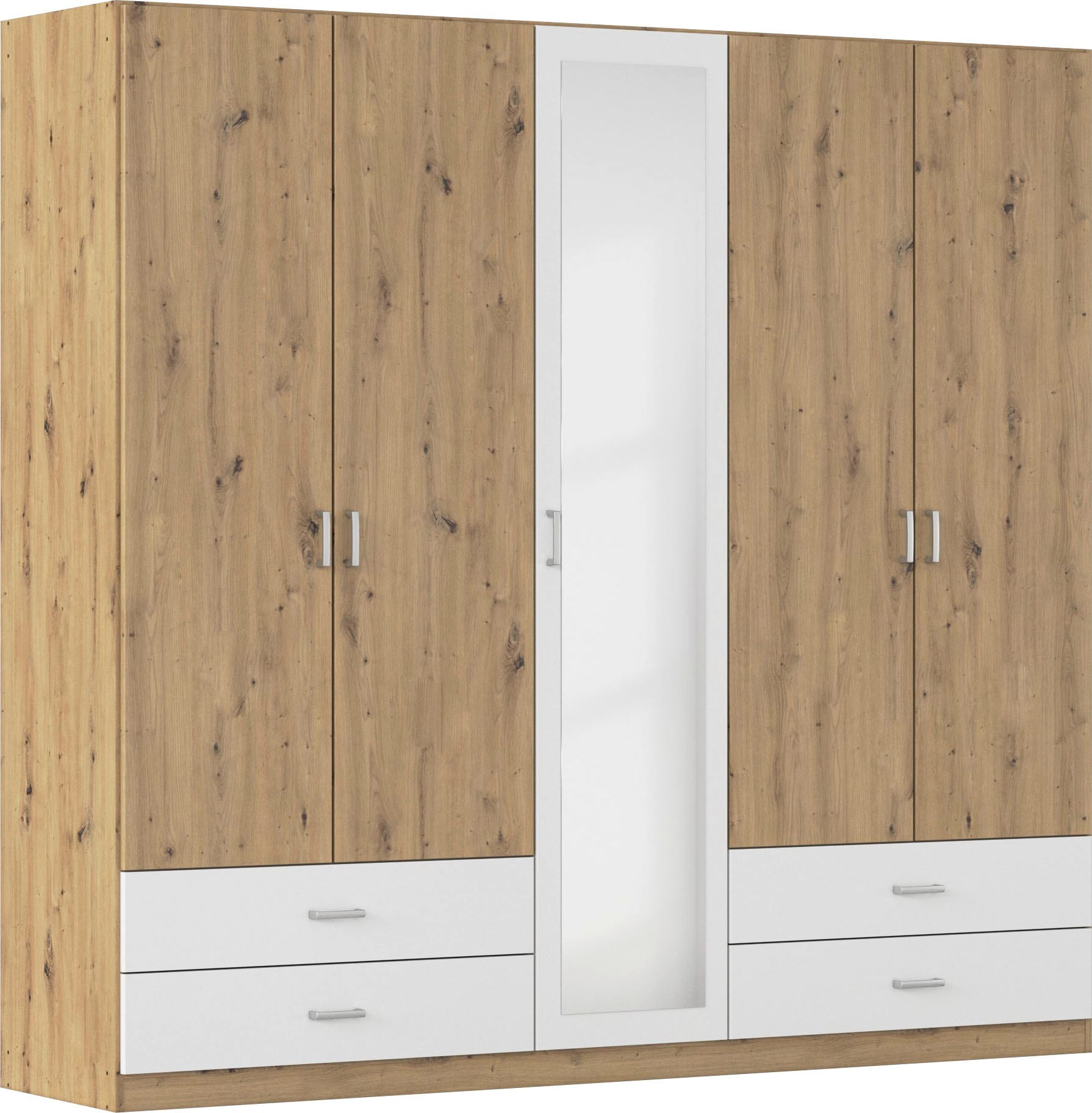 rauch Armoires à vêtements »Drehtürenschrank Schrank Garderobe Wäscheschrank BORBONA« Largeurs 226/271 cm, hauteur 210 cm,  en 2 largeurs, avec miroir et nombreuses combinaisons de couleurs FABRIQUÉ EN ALLEMAGNE