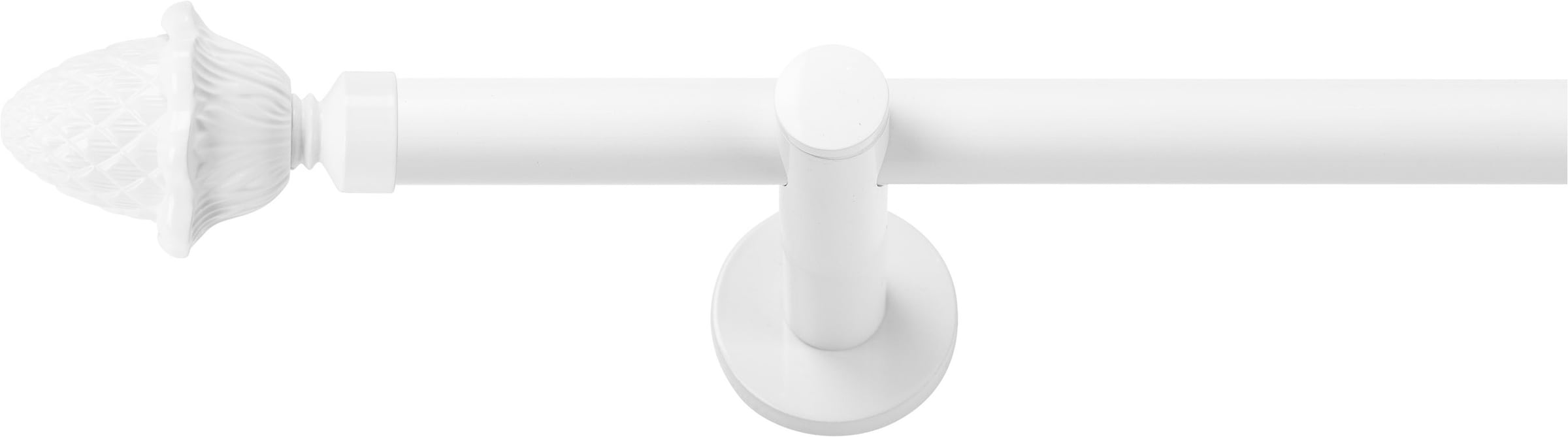 SN DECO GROUP Gardinenstange »Gardinenstange Nantes Ø 19 mm, 1-läufig, Fixmass, verschraubt« Ø 19 mm Fixmass;kürzbar
