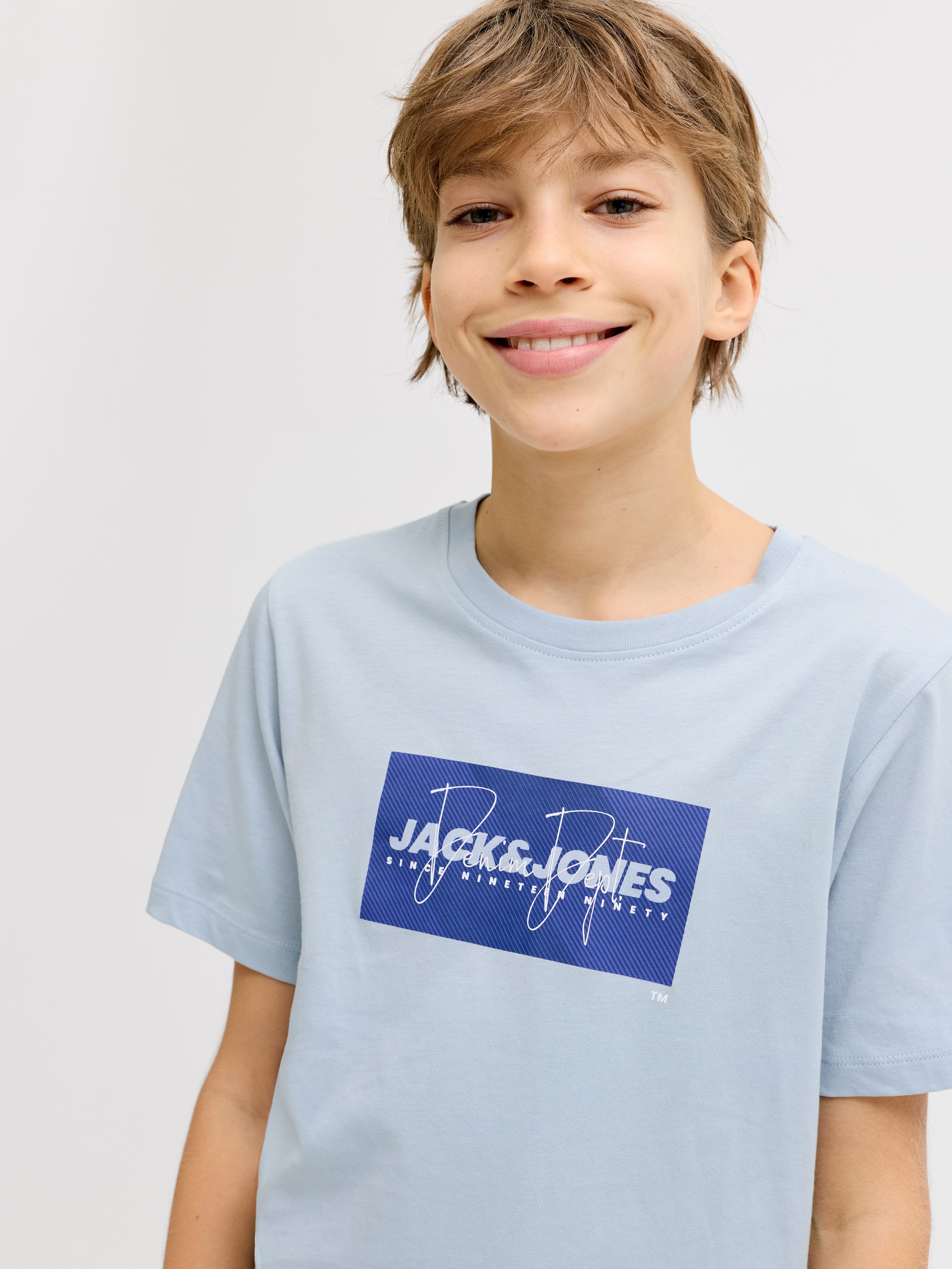 Jack & Jones Junior T-Shirt »JJCOLE PRINT TEE SS CREW NECK JNR« mit Logoprint