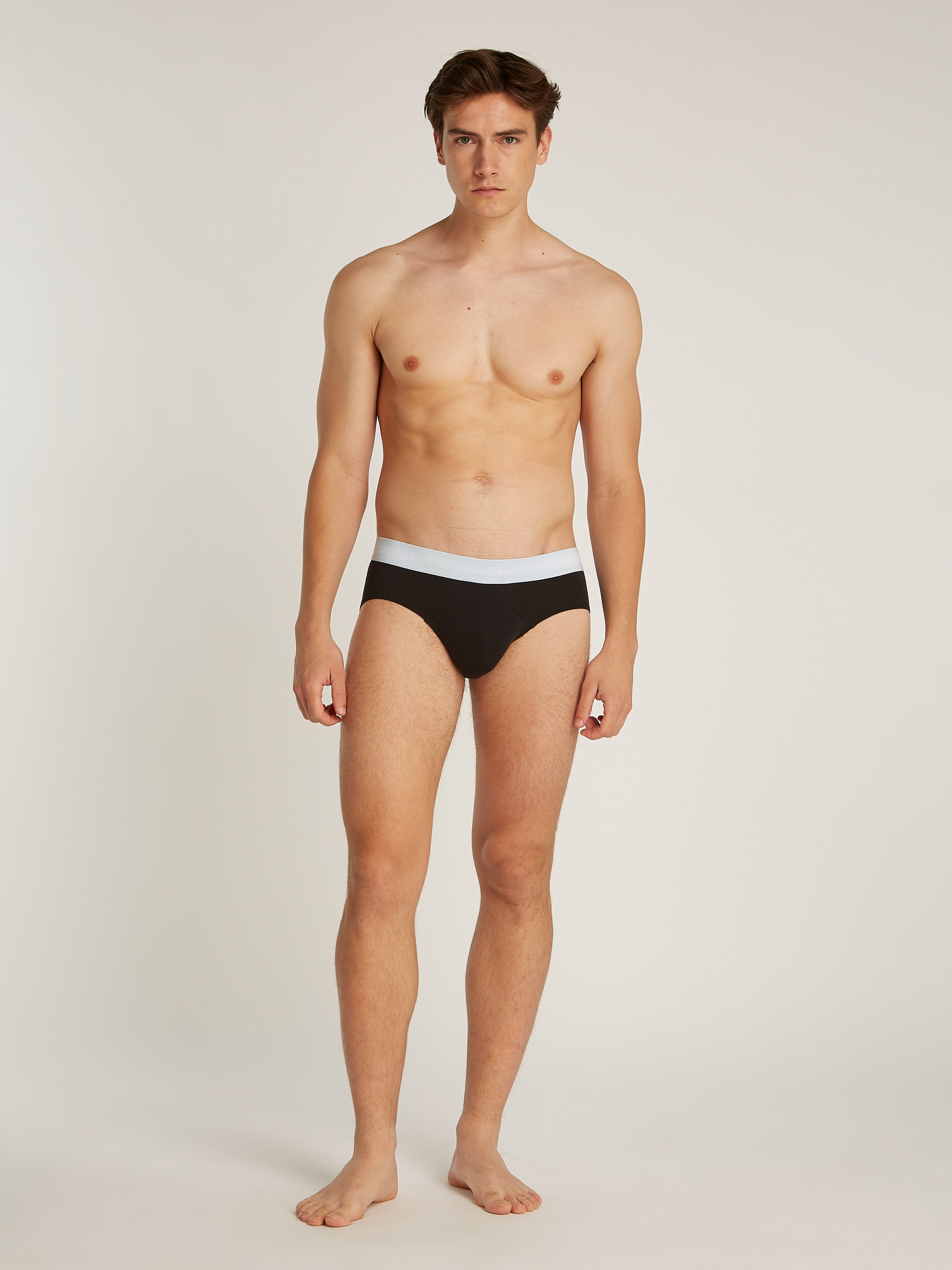 Calvin Klein Underwear Hipster »CK HIP BRIEF 3PK« 3 cuis mit farbigem Webbund