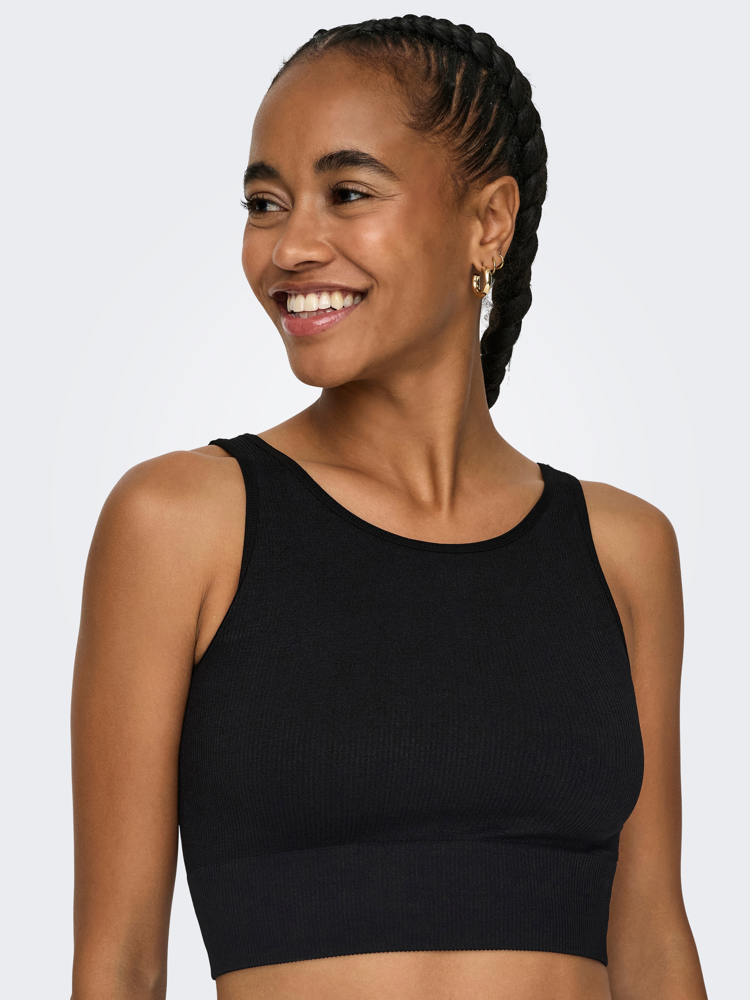 ONLY Play Haut d'entraînement »ONPJAIA LIFE«, Cropped Fit, in feiner Rippstruktur
