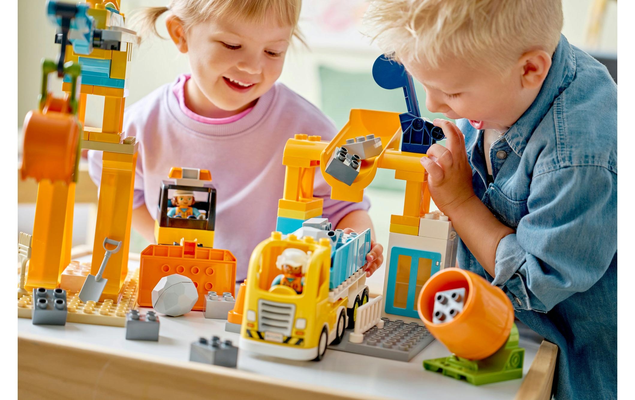   Konstruktionsspielsteine »DUPLO® Baustelle mit Baufahrzeugen – 3-in-1-Set 10476« Kategorie: Baustelle