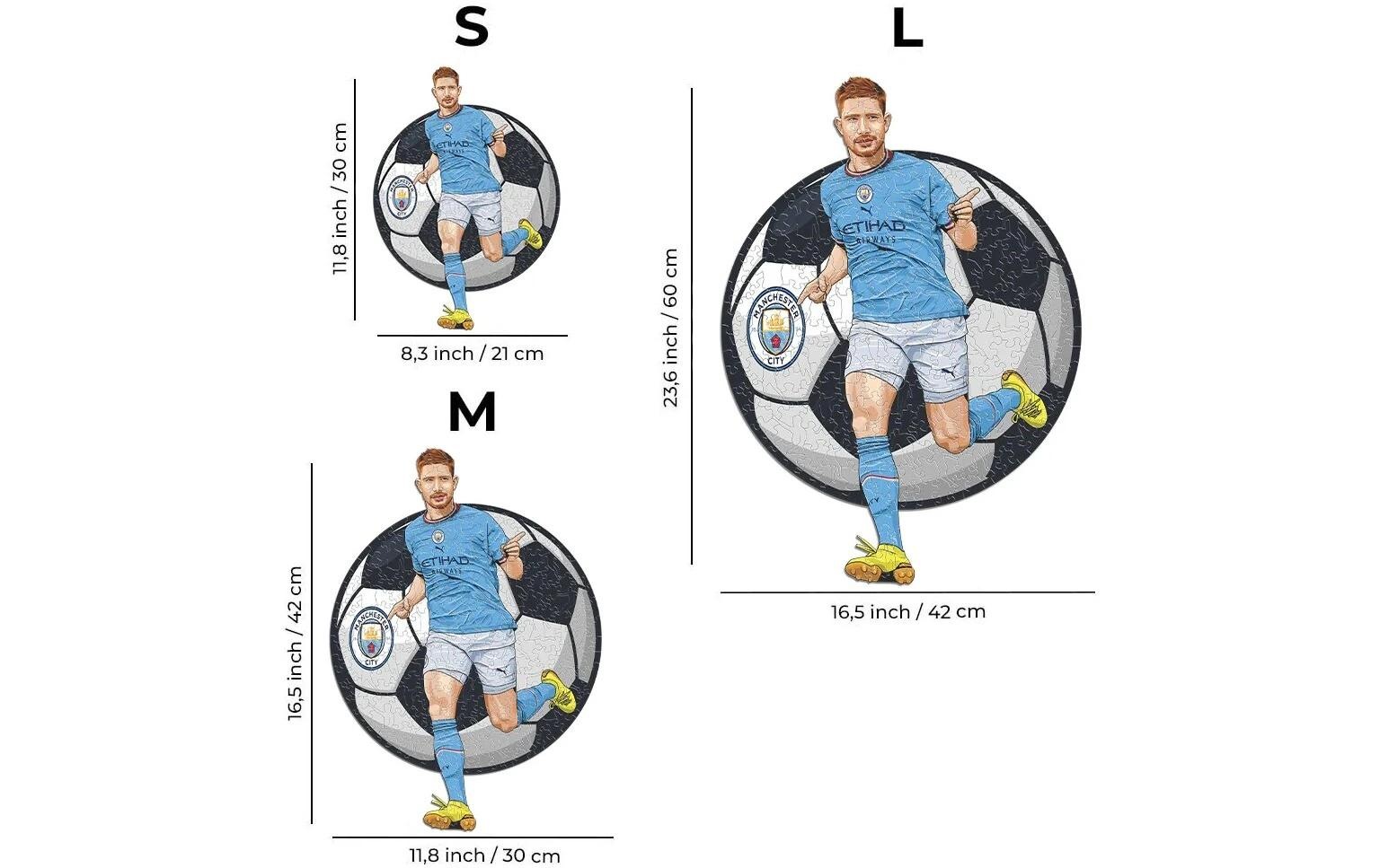   Puzzle »Iconic Man City FC – Kevin De Bruyne« Holzart: Birke (Herkunftsland: China)