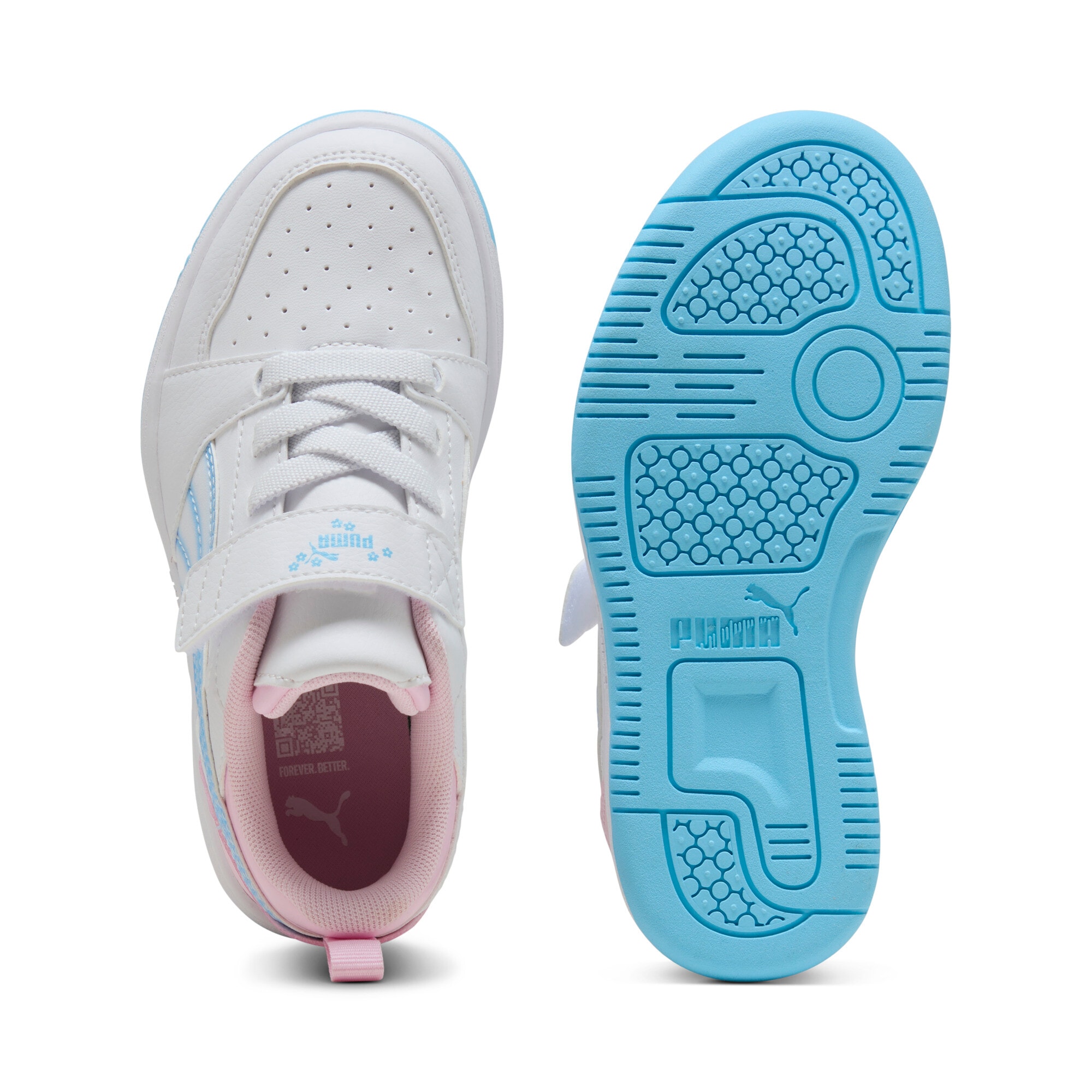 PUMA Sneaker »REBOUND V6 LO JELLY HEAVEN AC+ PS«  mit Klettverschluss, mit leicht profilierter Gummilaufsohle