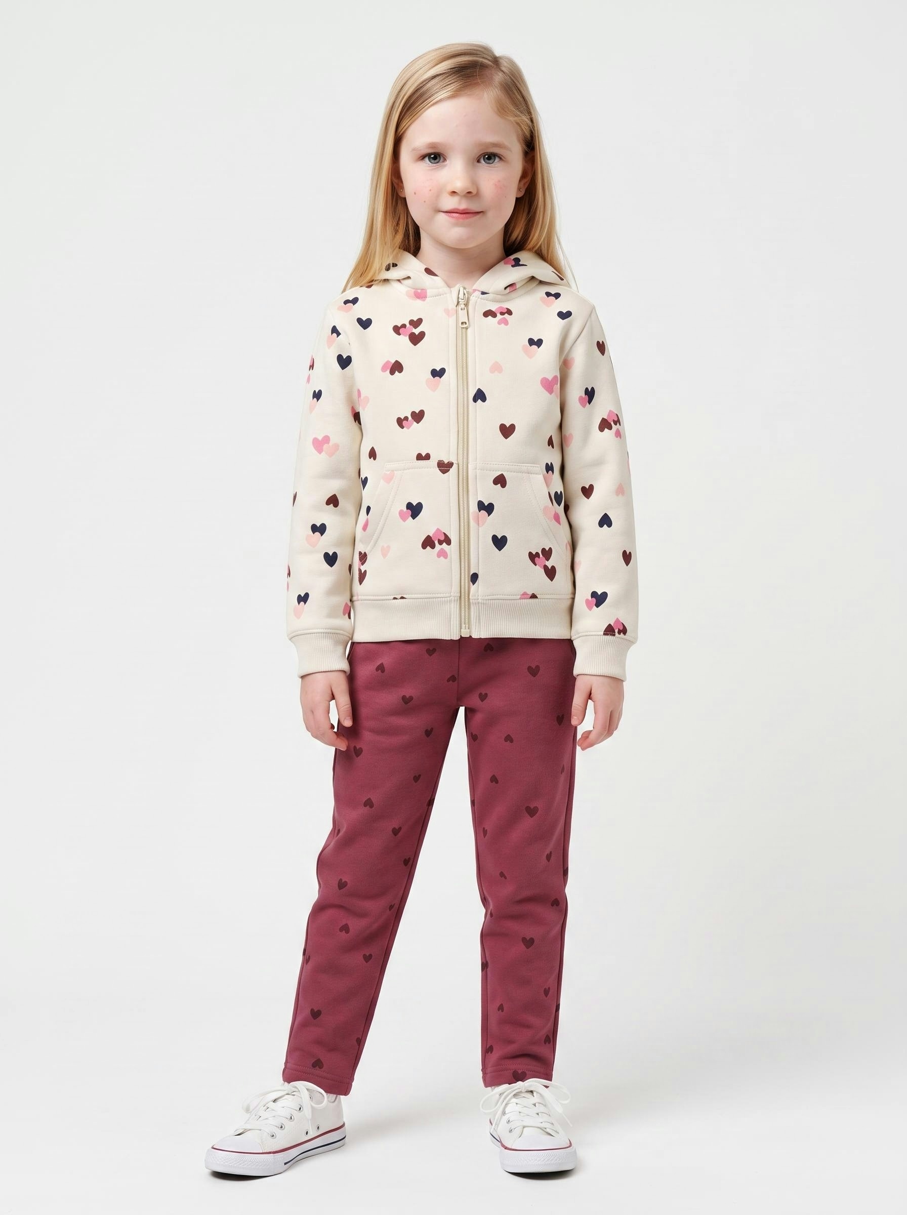 Blue Seven Sweat à capuche avec poche kangourou et superbe imprimé papillons en all-over