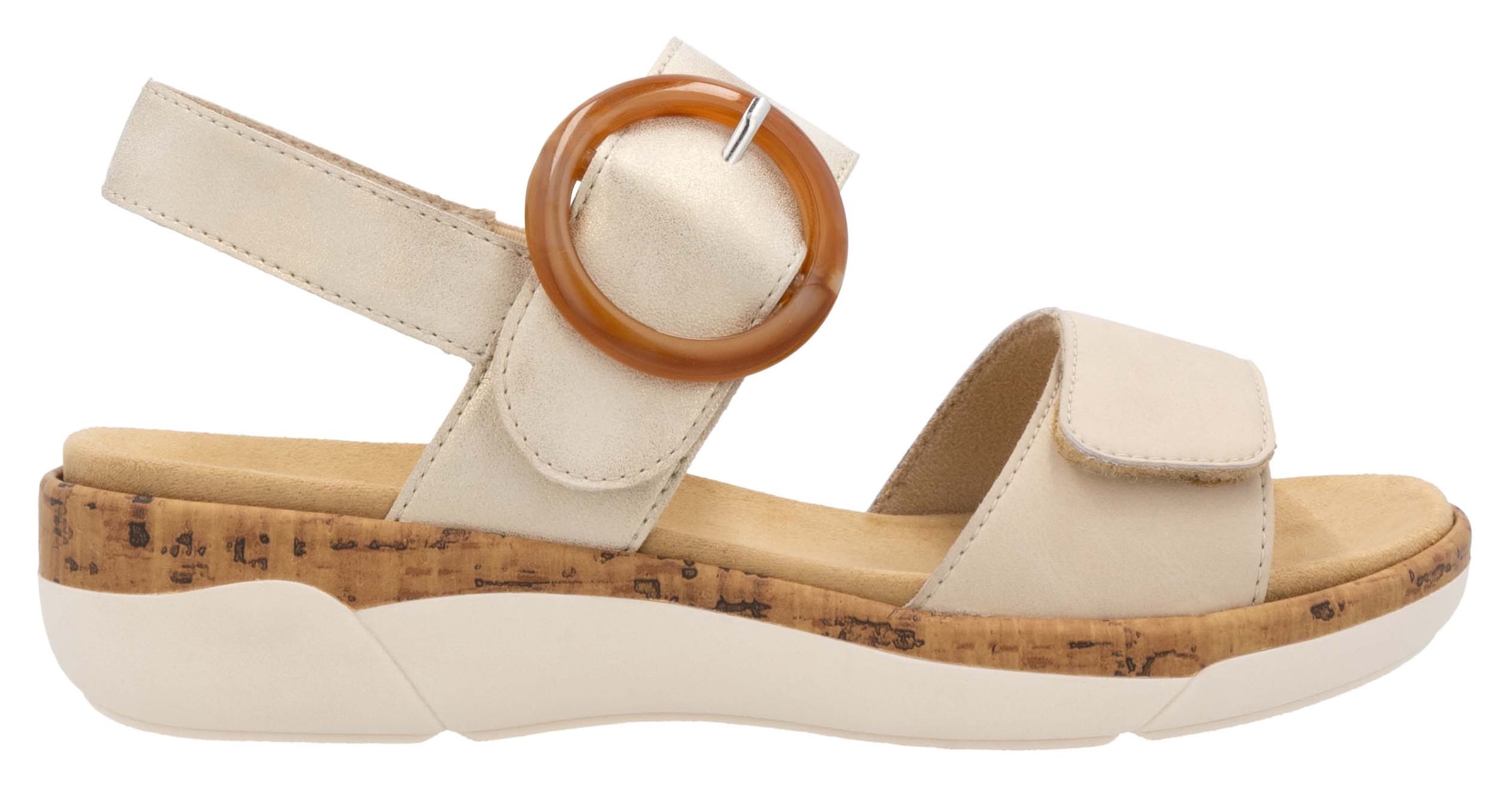 Remonte Sandales compensées  Sommerschuh, Riemchensandale, praktische Klettverschlüsse