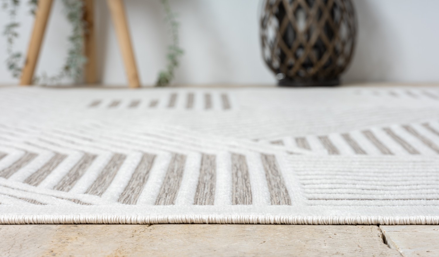 Myflair Möbel & Accessoires Tapis »Vill, LAGERRÄUMUNG!« Rectangulaire 8 mm Höhe modernes Design, Hoch-Tief Effekt, Outdoor geeignet, Balkon, Terrasse