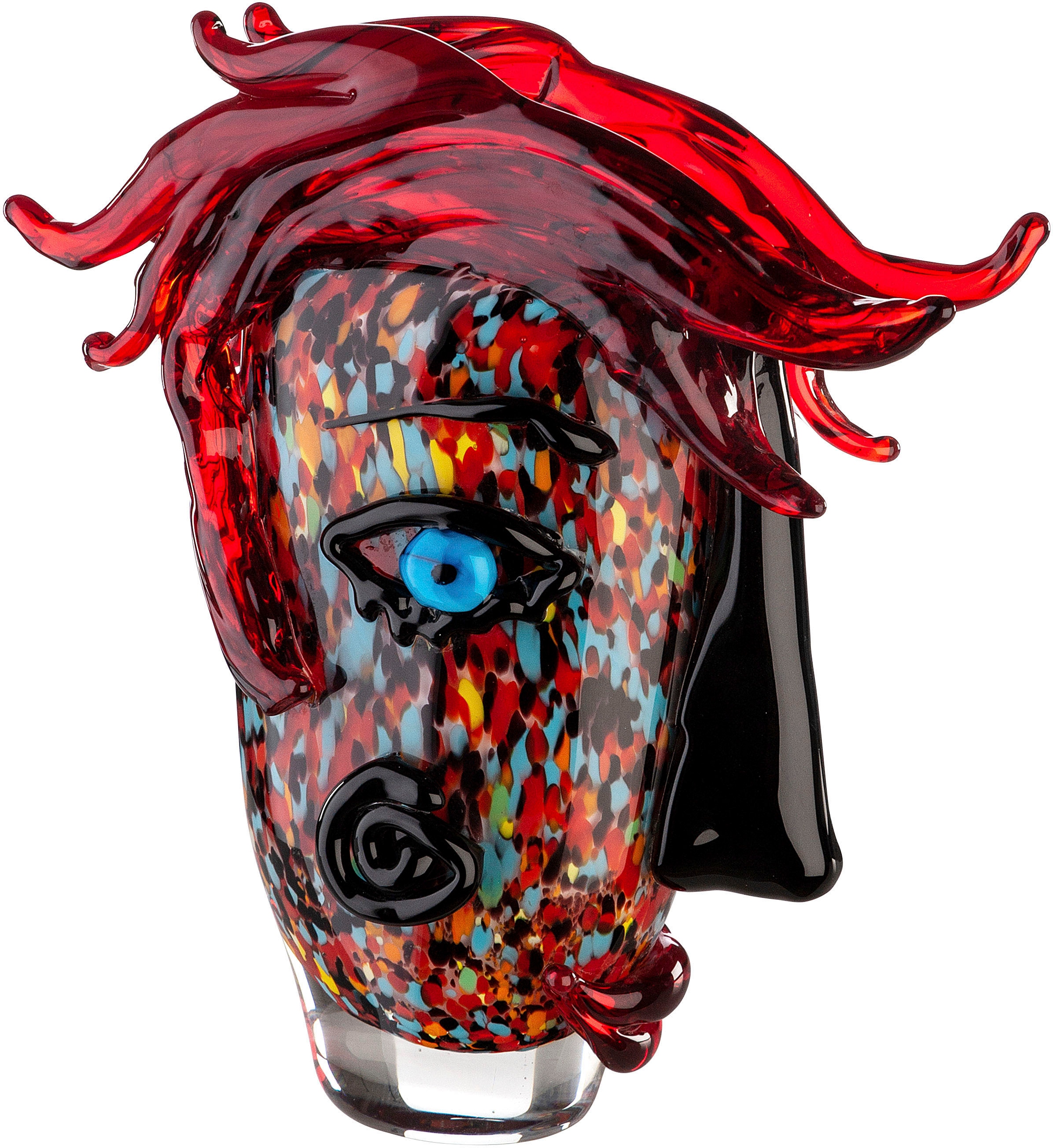 Casablanca by Gilde Tischvase »Confuso« dekorative Vase aus Glas, Blumenvase