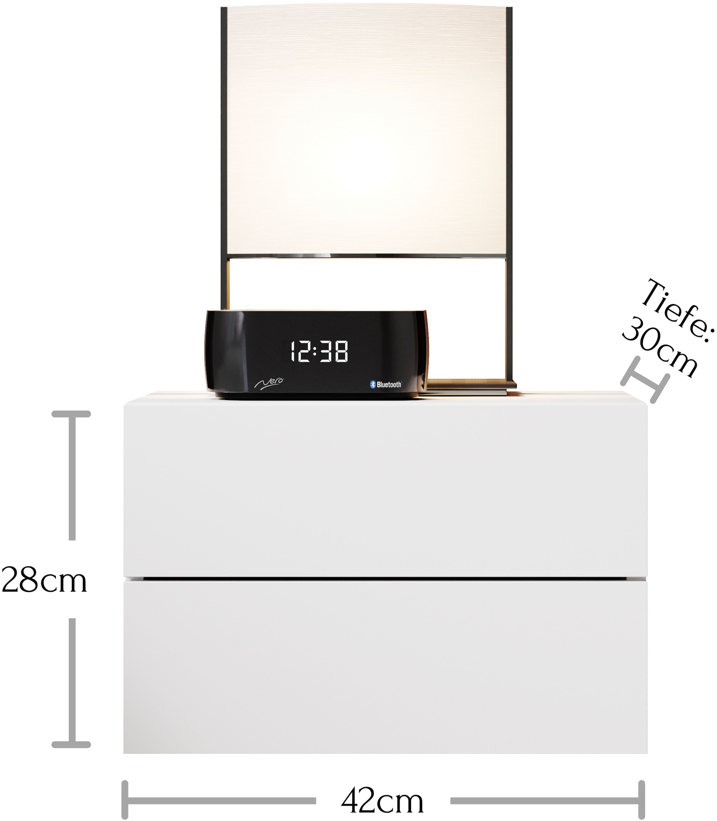 Schlafkontor Nachtkommode »Cabo Kommode, Nachtkästchen, Nachtschränkchen, Nako« hängend, Wandmontage