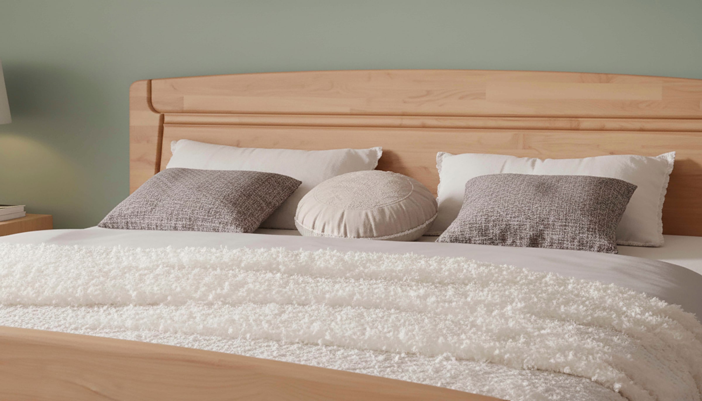 WIEMANN Lit fonctionnel »Lausanne, Bettgestell, Bettrahmen, teilmassiv Erle« 4-fache Liegehöhenverstellung, MADE IN GERMANY,  Kopf- und Fussteil aus Massivholz, zwei Grössen, Bettseitenhöhe 43 cm