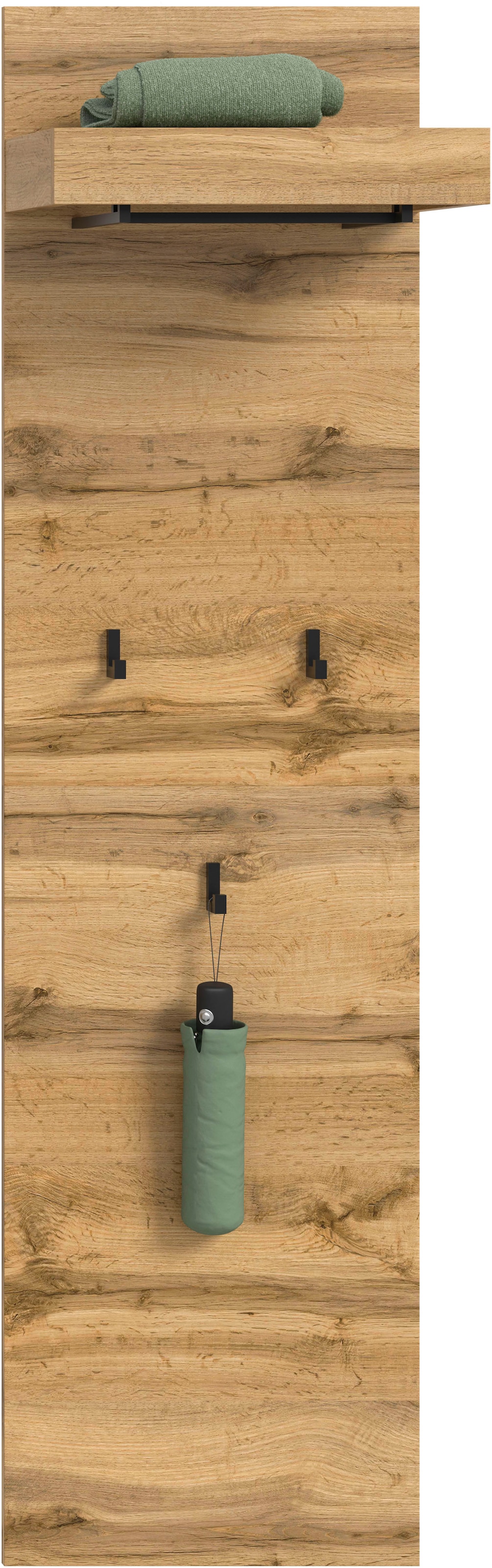 GOODproduct Panneau de vestiaire »MAMBO II, Höhe 150cm, 1 Kleiderstange & Hutablage, 3 Haken« Combinable individuellement avec d'autres articles de la série MAMBO, 1 cuis tlg. Panneau, garde-robe, couloir, entrée, patère, garde-robe de couloir