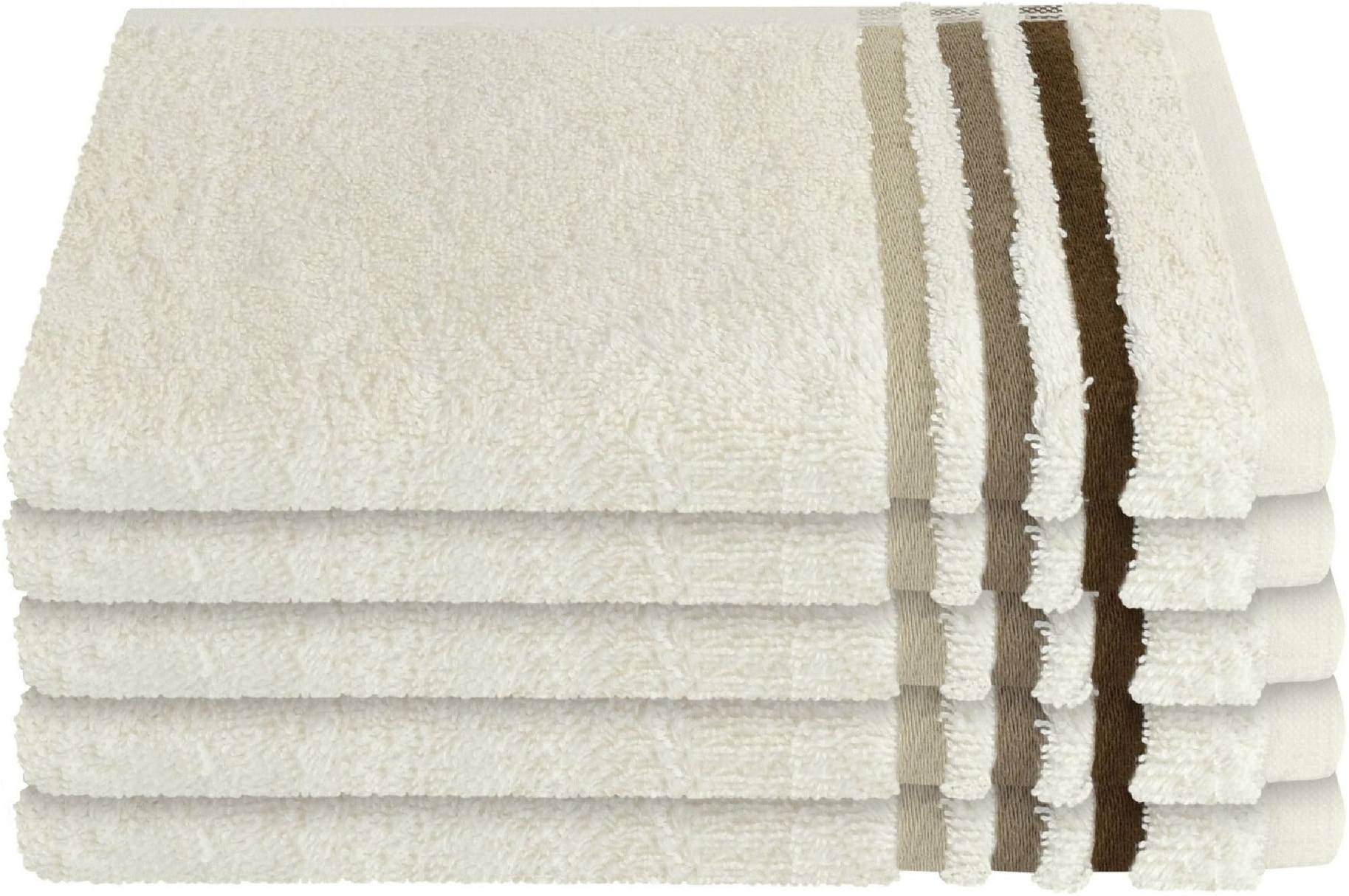 Schiesser Gaestehandtuecher »Skyline Color aus 100 % Baumwolle mit eleganter Streifenbordüre« OEKO-TEX® MADE IN GREEN