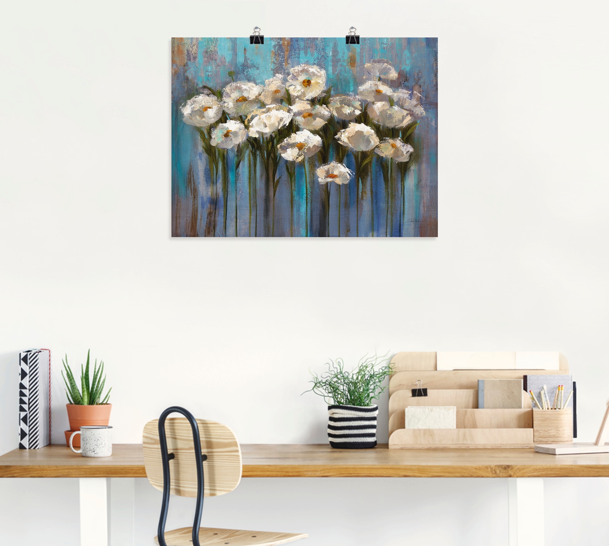 Artland Wandbild »Anemonen am See« Blumen 1 Stk. tlg. als Leinwandbild, Poster in verschied. Grössen