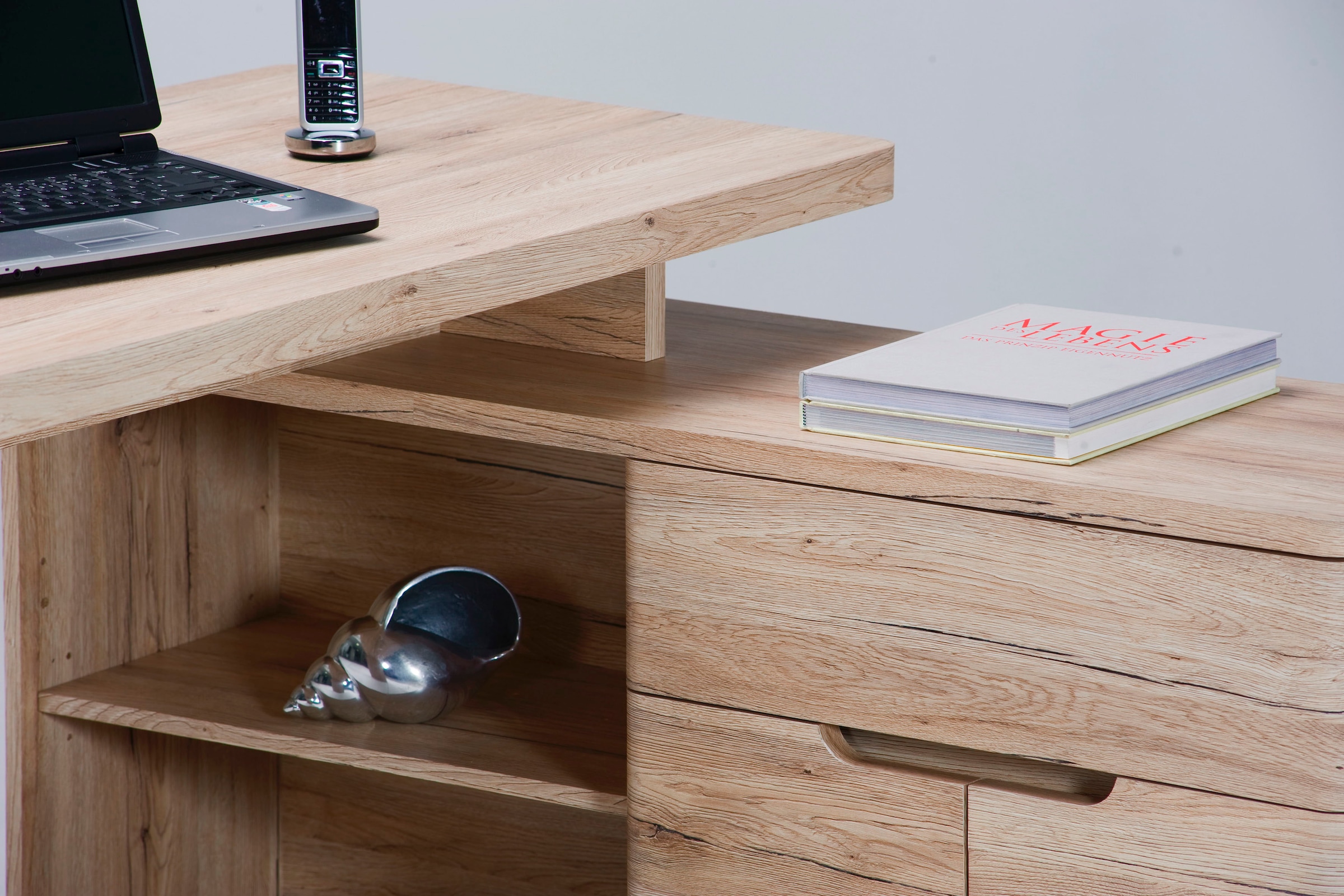 Jahnke Bureau d'angle »CU-LIBRE 150 E« 1 cuis tlg. montable dans les deux sens