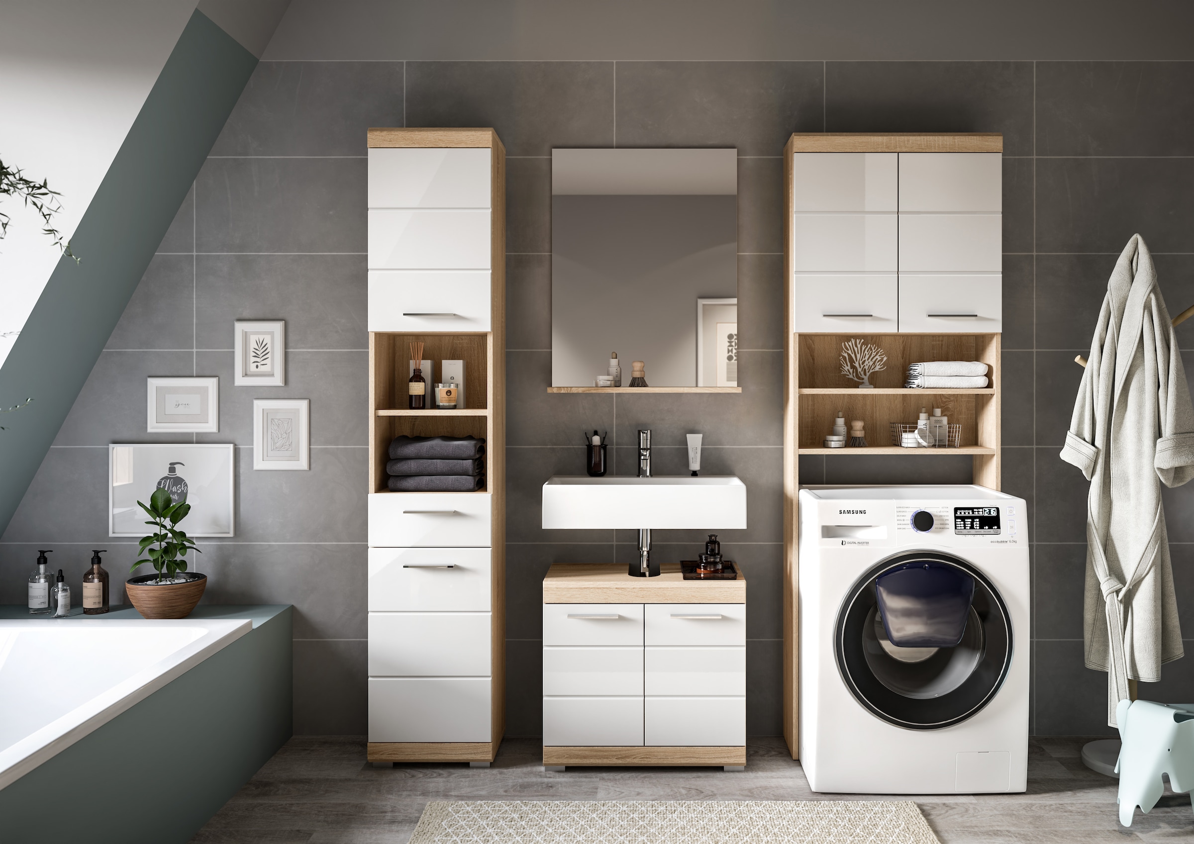 INOSIGN Ensemble de meubles de salle de bain »Siena, 4 teilig, bestehend aus:« Set, TOPSELLER!, 4 cuis tlg.