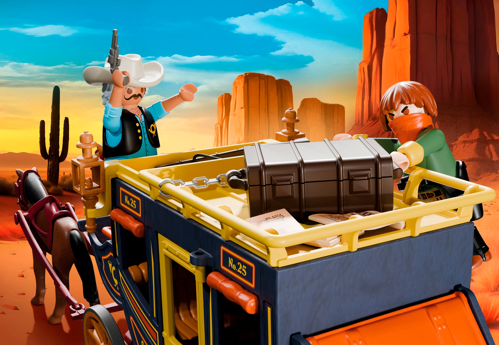 Playmobil® Jeu de construction »Postkutschenüberfall im Wilden Westen (71862), History« Made in Europe