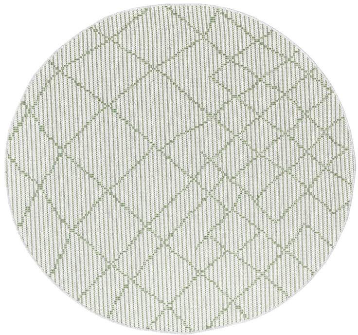 Carpet City Outdoorteppich »PALM3526« rund 5 mm Höhe Wetterfest & UV-beständig, für Balkon, Terrasse, Küche, flach gewebt