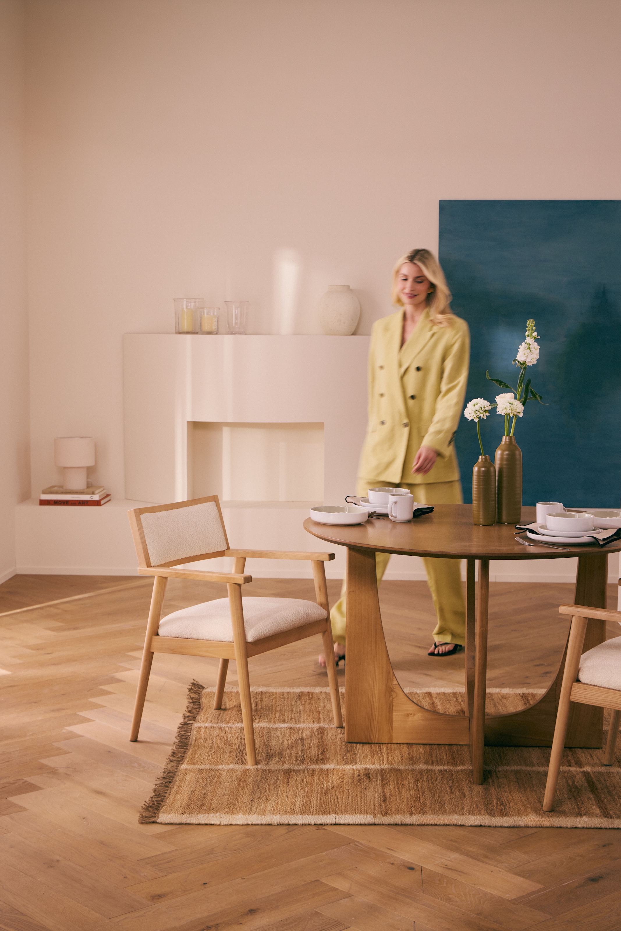 LeGer Home by Lena Gercke Teppich »Lenia, handgewebt, Jute« rechteckig 10 mm Höhe mit Fransen, Teppich, Wohnzimmer, Schlafzimmer, Esszimmer