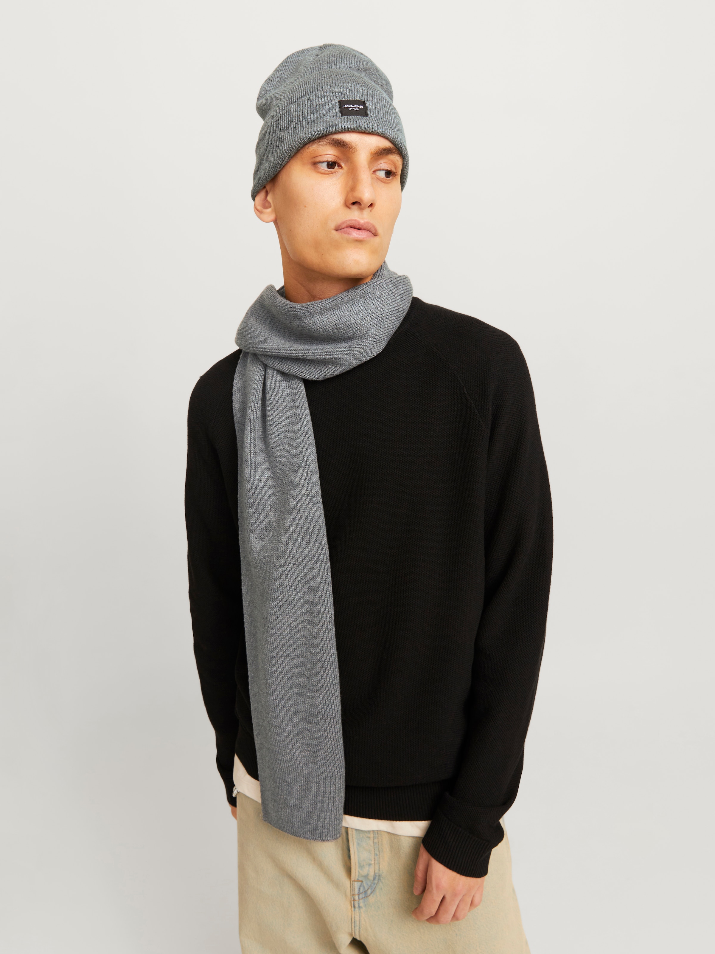 Jack & Jones Écharpe tricotée »JACDNA GIFTBOX« fibre synthétique,
