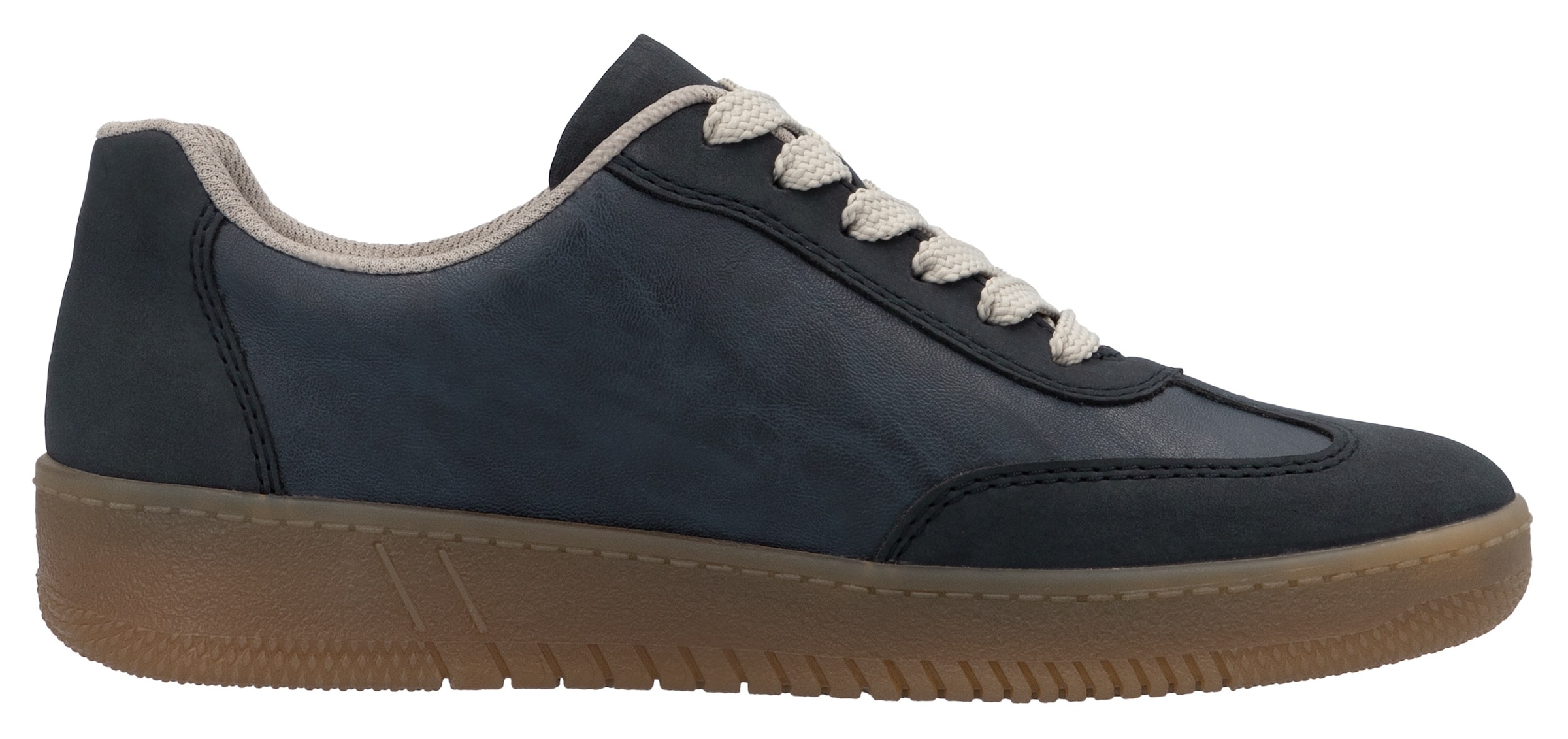 RIEKER Sport Plateausneaker  , Freizeitschuh, Halbschuh, Schnürschuh in veganer Verarbeitung