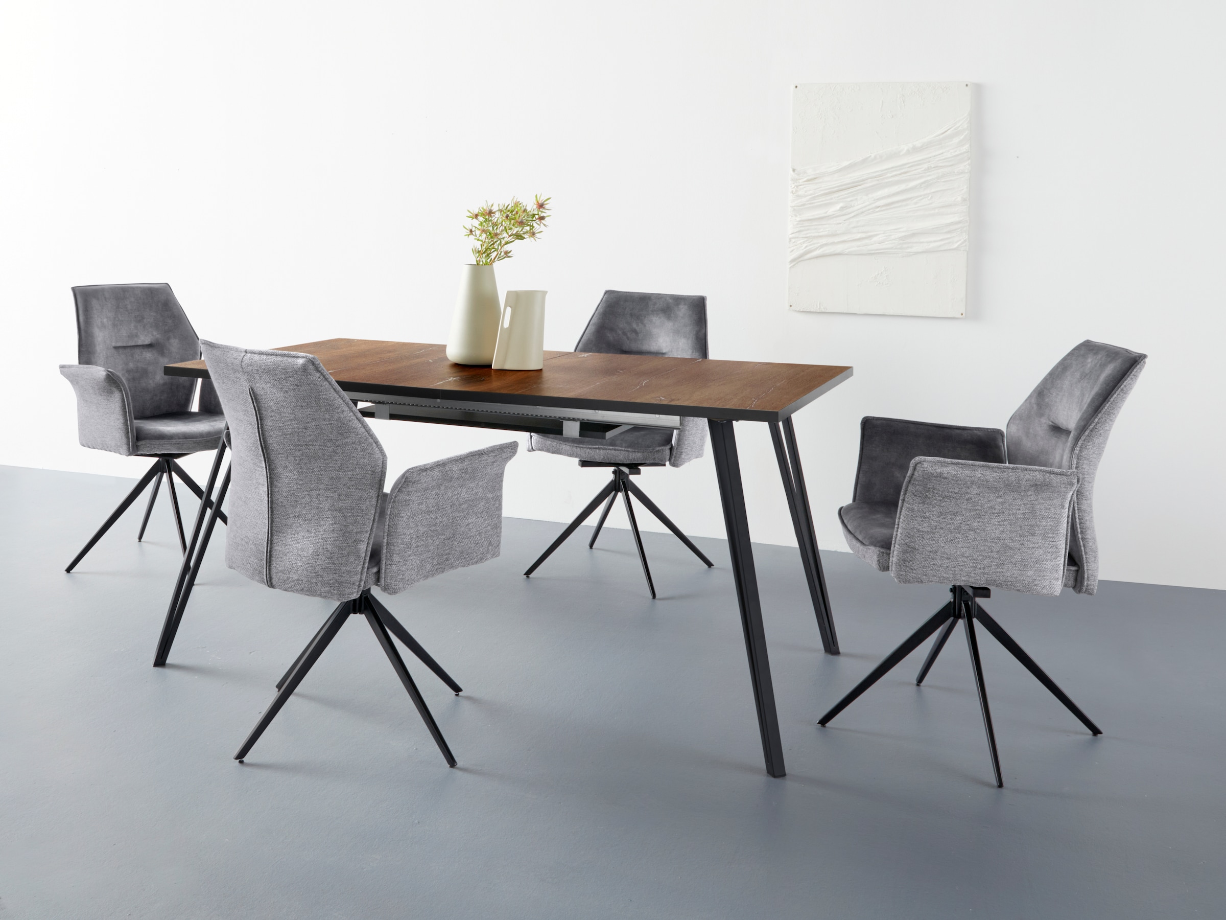 HELA Fauteuil de salle à manger »SUSANNE« Set,  Esszimmerstuhl, Drehstuhl, 1 oder 4 Stück