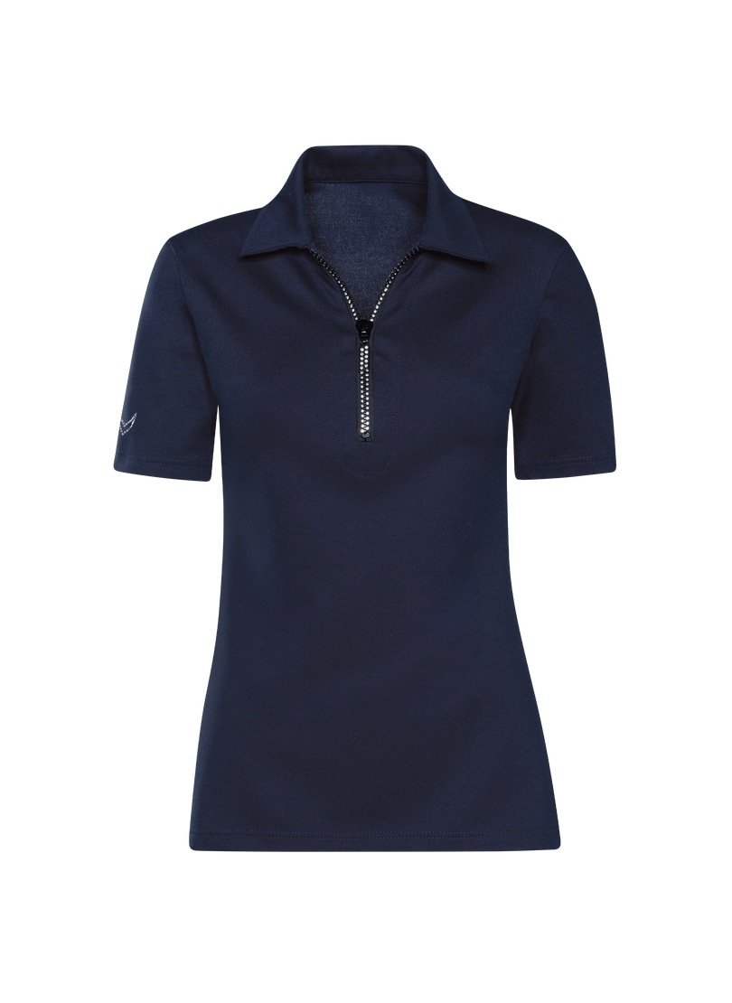 Trigema Polo »TRIGEMA Slim Fit Poloshirt mit Kristallsteinen« 1 cuis