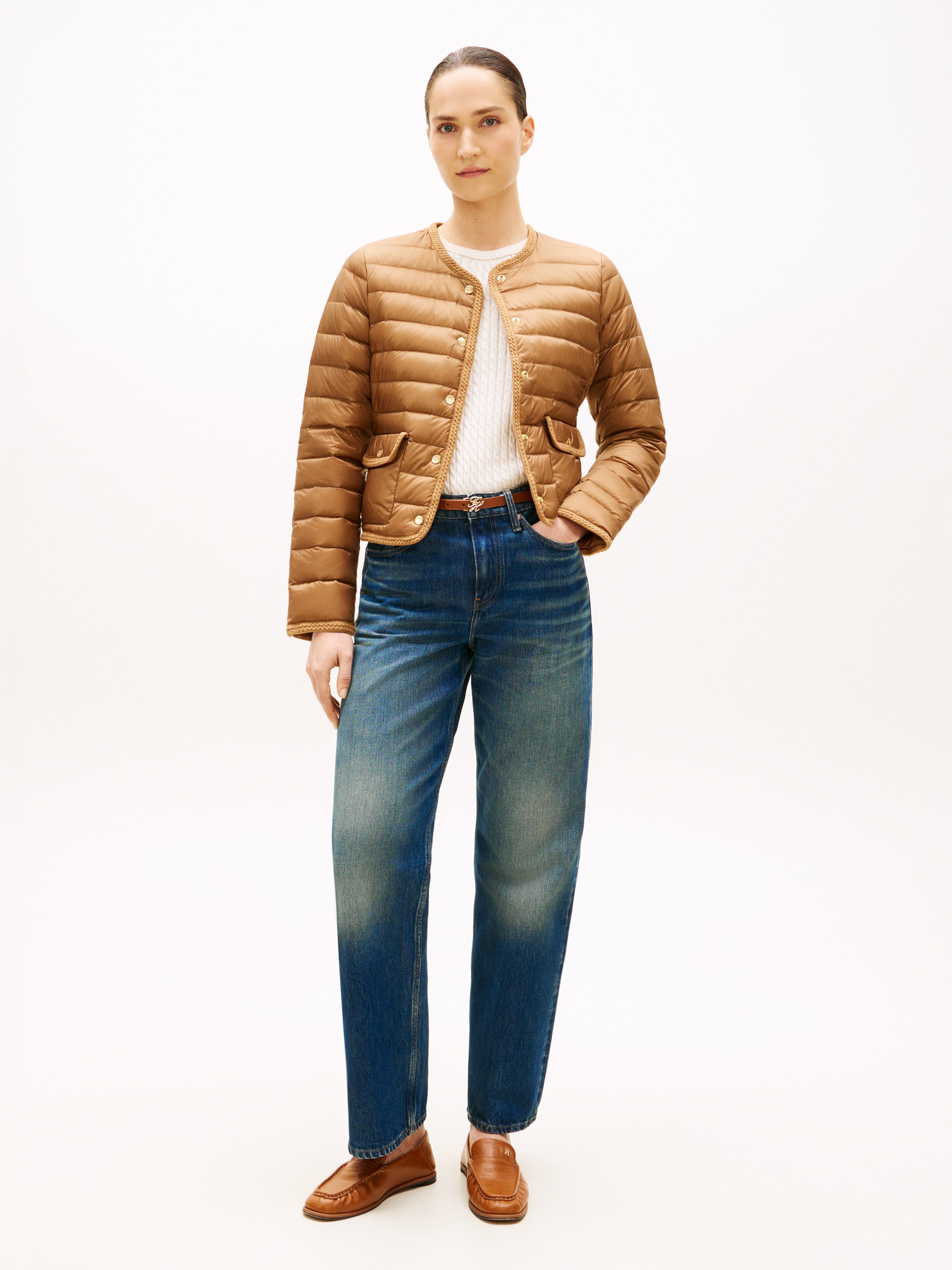 Tommy Hilfiger Veste matelassée »FEMININE LW DOWN JACKET« mit aufgesetzten Taschen