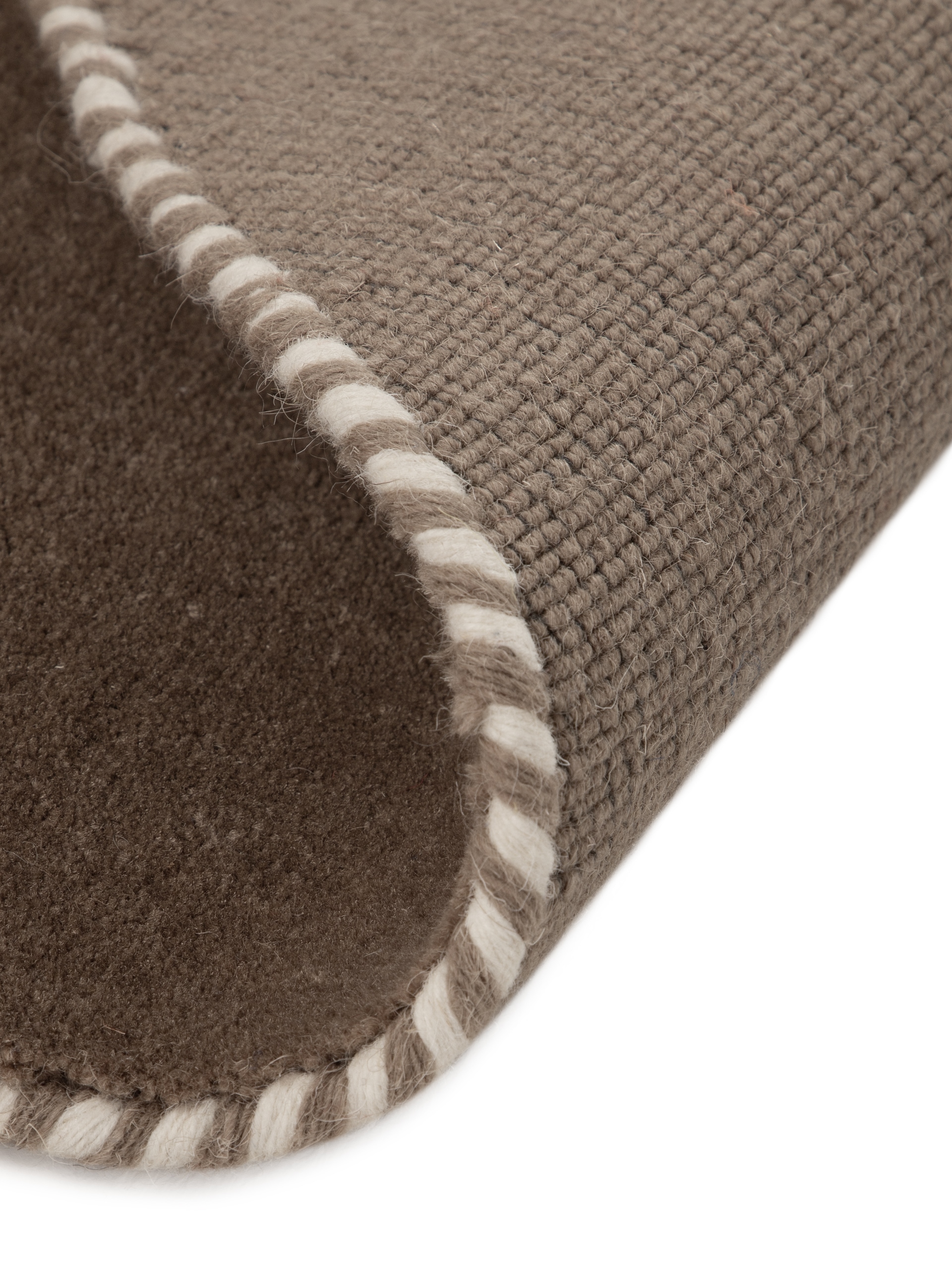 carpetfine Tapis en laine »Gabbeh Lola Uni« Rond 14 mm Höhe mit natürlichem Pflanzenmaterial von Hand gewebt, auch als Läufer