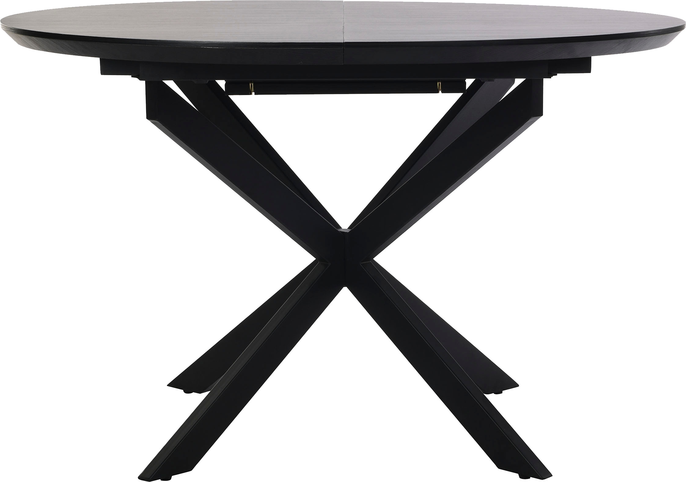 byLIVING Esstisch »Oregon« Auszug 120-160 cm, mit Schweizer Kante, Eichen-Optik schwarz