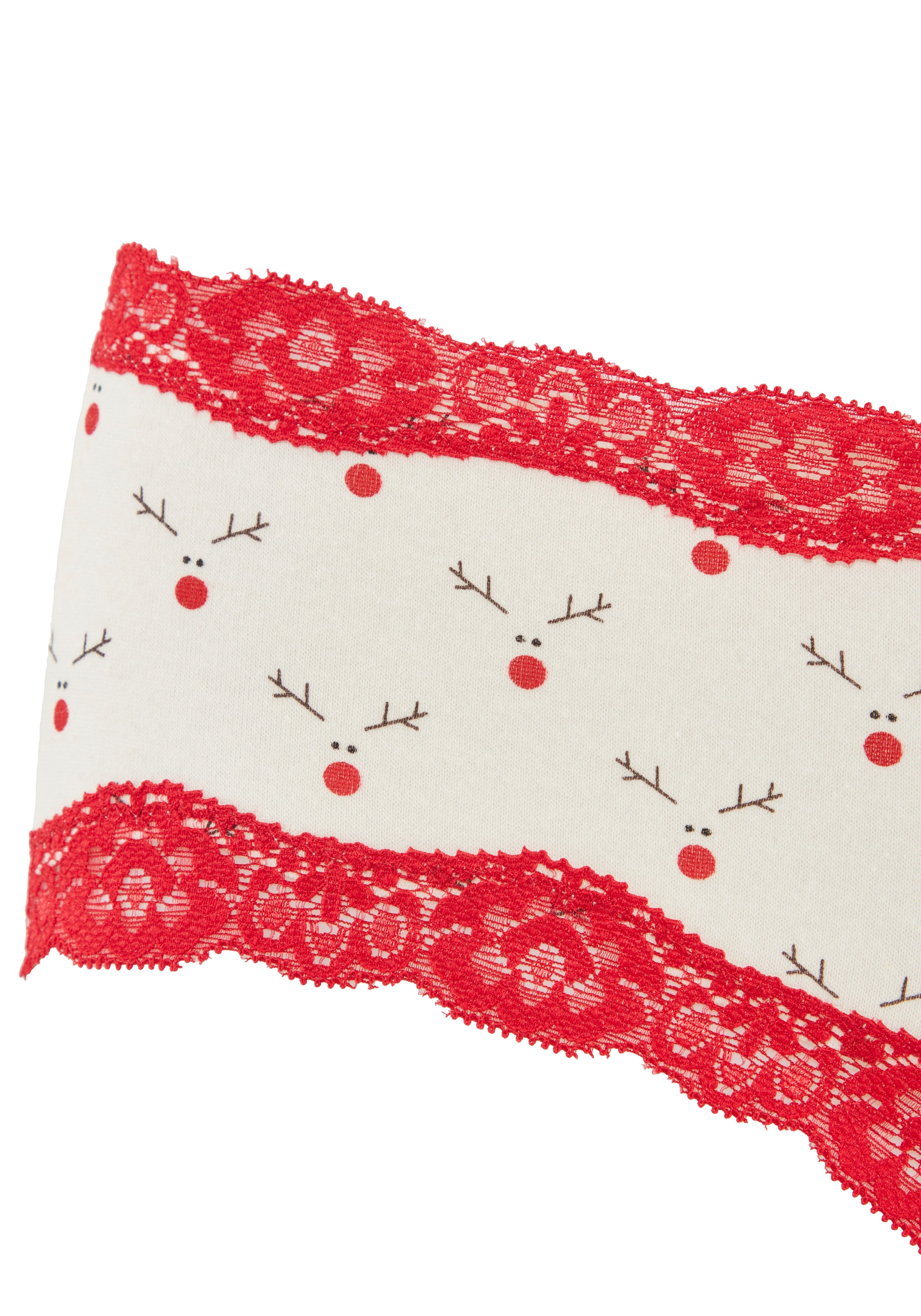 LASCANA Hipster pack de 2,  avec fine dentelle et imprimés de Noël