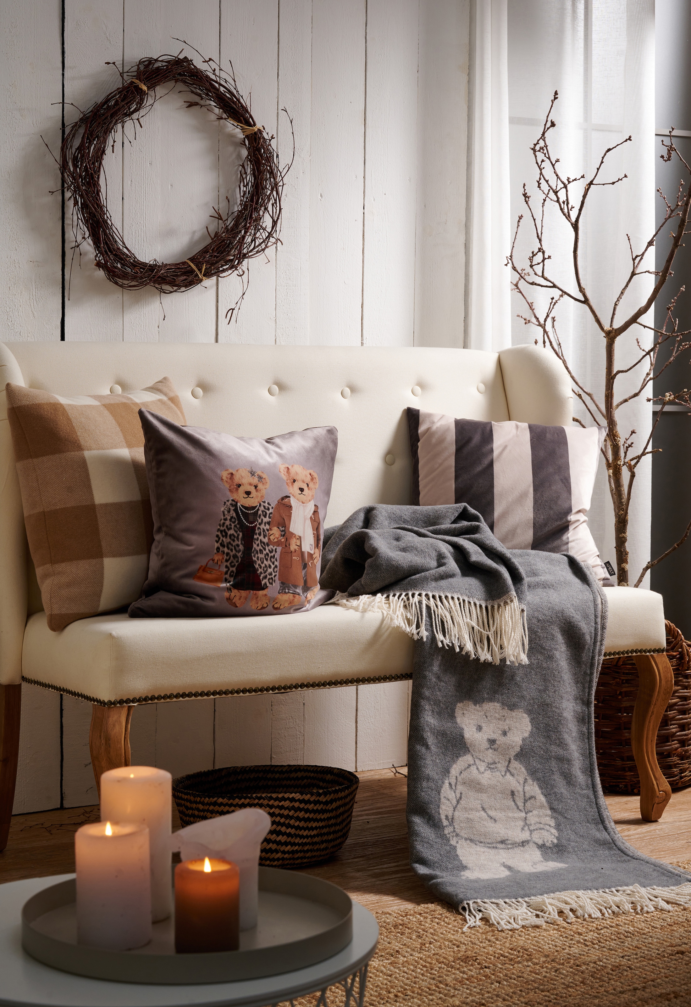 APELT Coussin décoratif »Billy« avec rembourrage doux 100% PES
