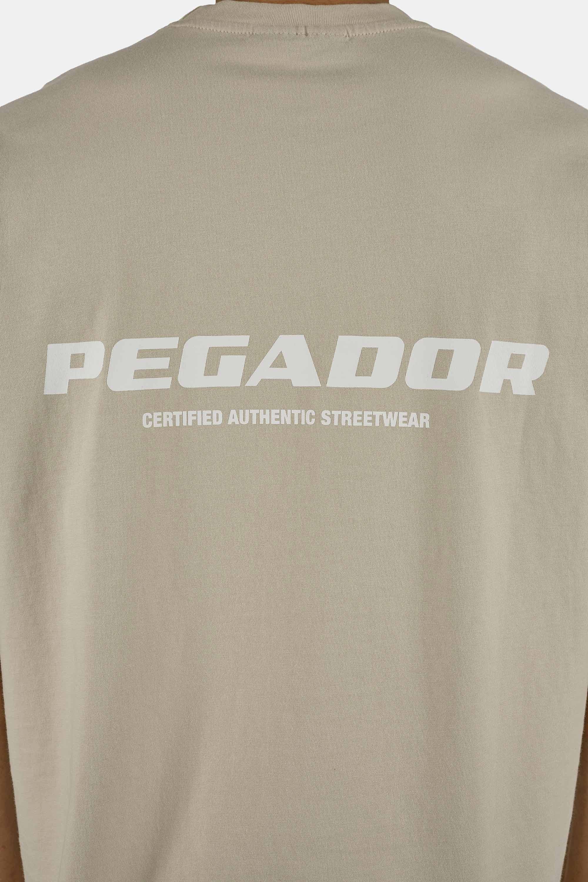 PEGADOR Shirt à col rond »COLNE LOGO OVERSIZED TEE« Coton, oversize