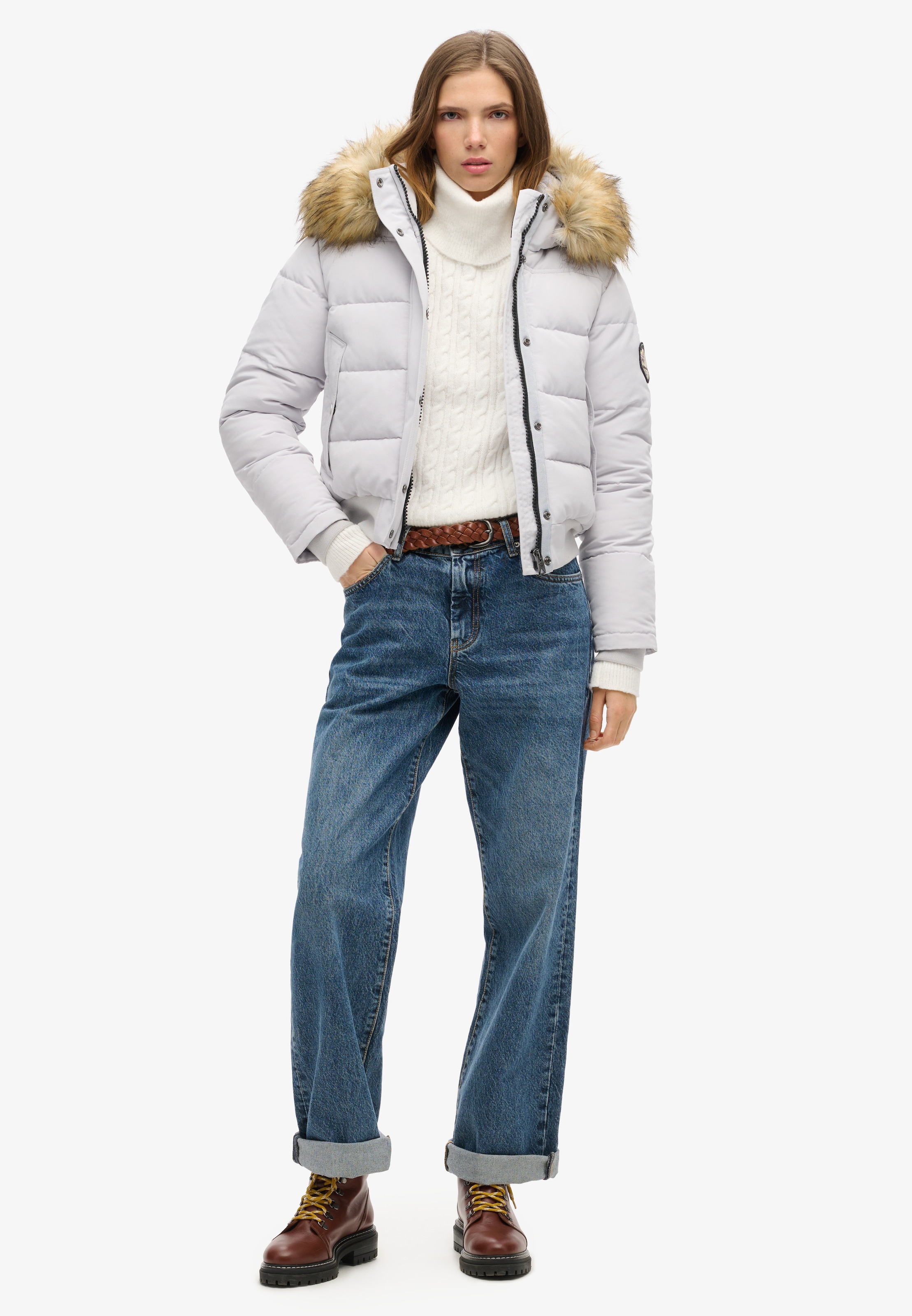 Superdry Veste matelassée »EVEREST HOODED BOMBER JKT« mit Kapuze