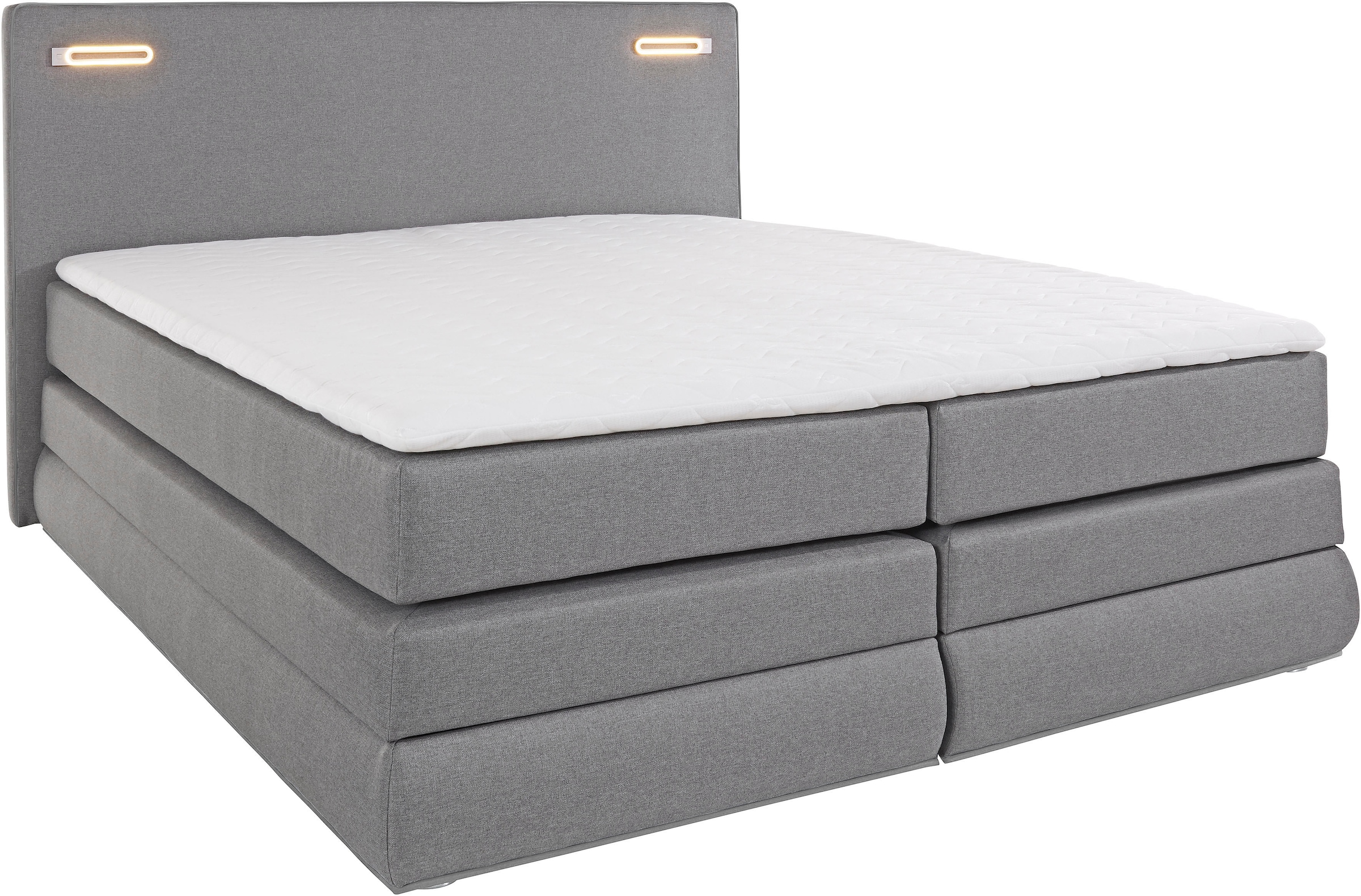 COLLECTION AB »NINONI, Stauraumbett mit Bettkasten & TTFK-Matratze« incl. coffre de lit, surmatelas et au choix avec éclairage LED