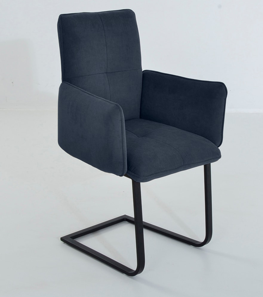 K+W Komfort & Wohnen Chaise cantilever »6502« () fauteuil à bascule avec accoudoirs, patins en acier plat noir