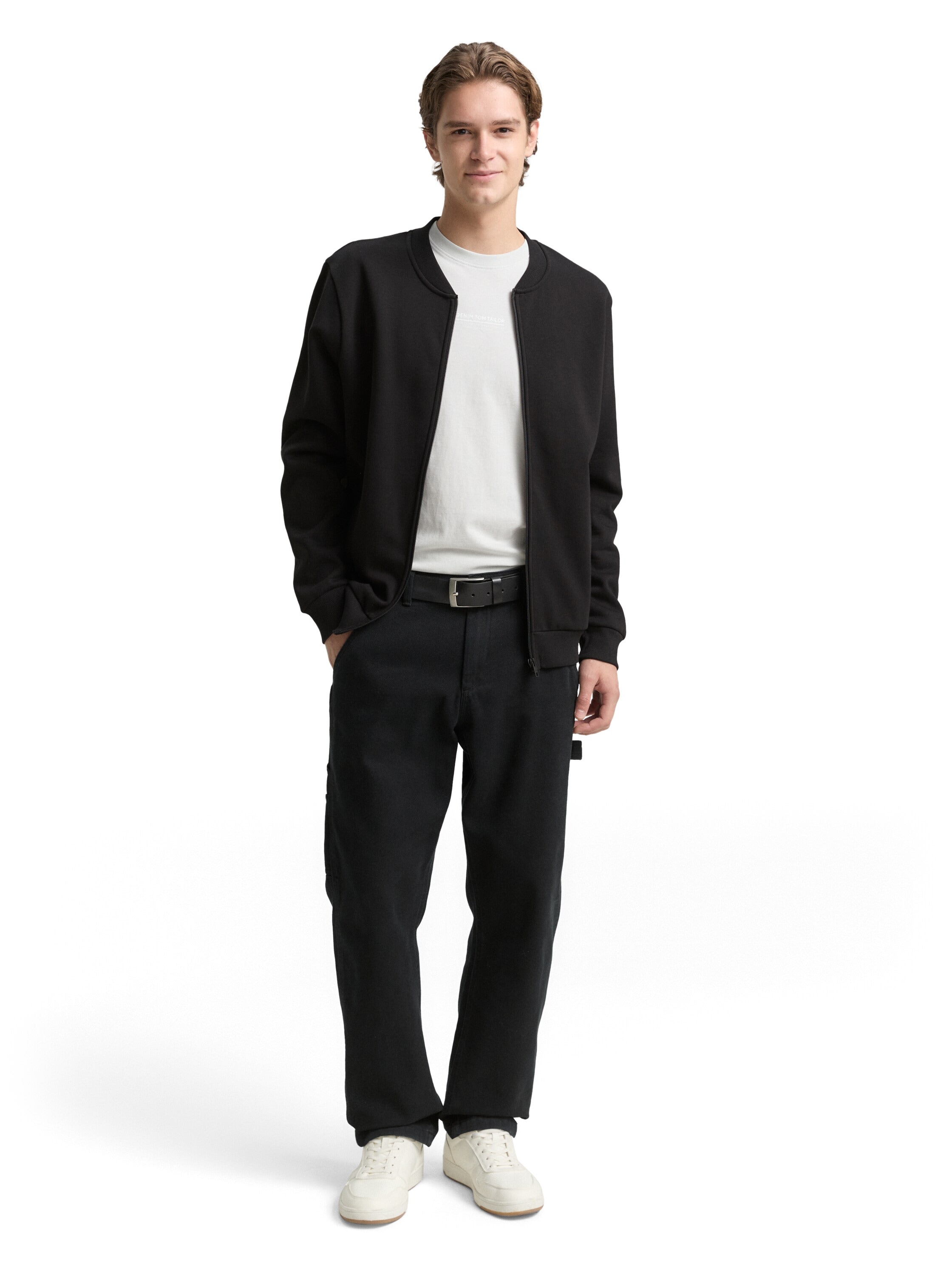 TOM TAILOR Denim Sweatshirt mit Rippbündchen