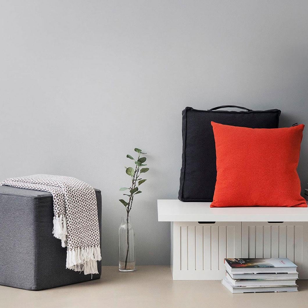 H.O.C.K. Coussin décoratif »Livigno« mit Wollhaptik, Kissenhülle mit Füllung, 1 Stück