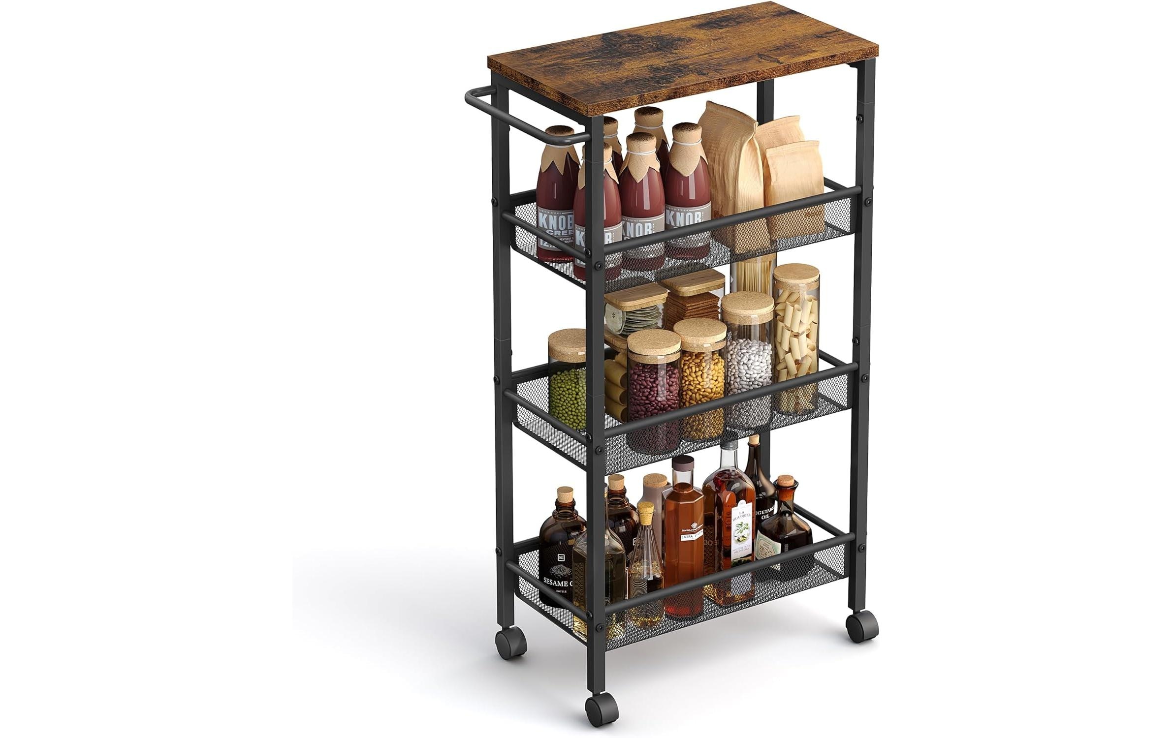 VASAGLE Rollwagen »Industrial 45.4 x 77 x 13 cm«