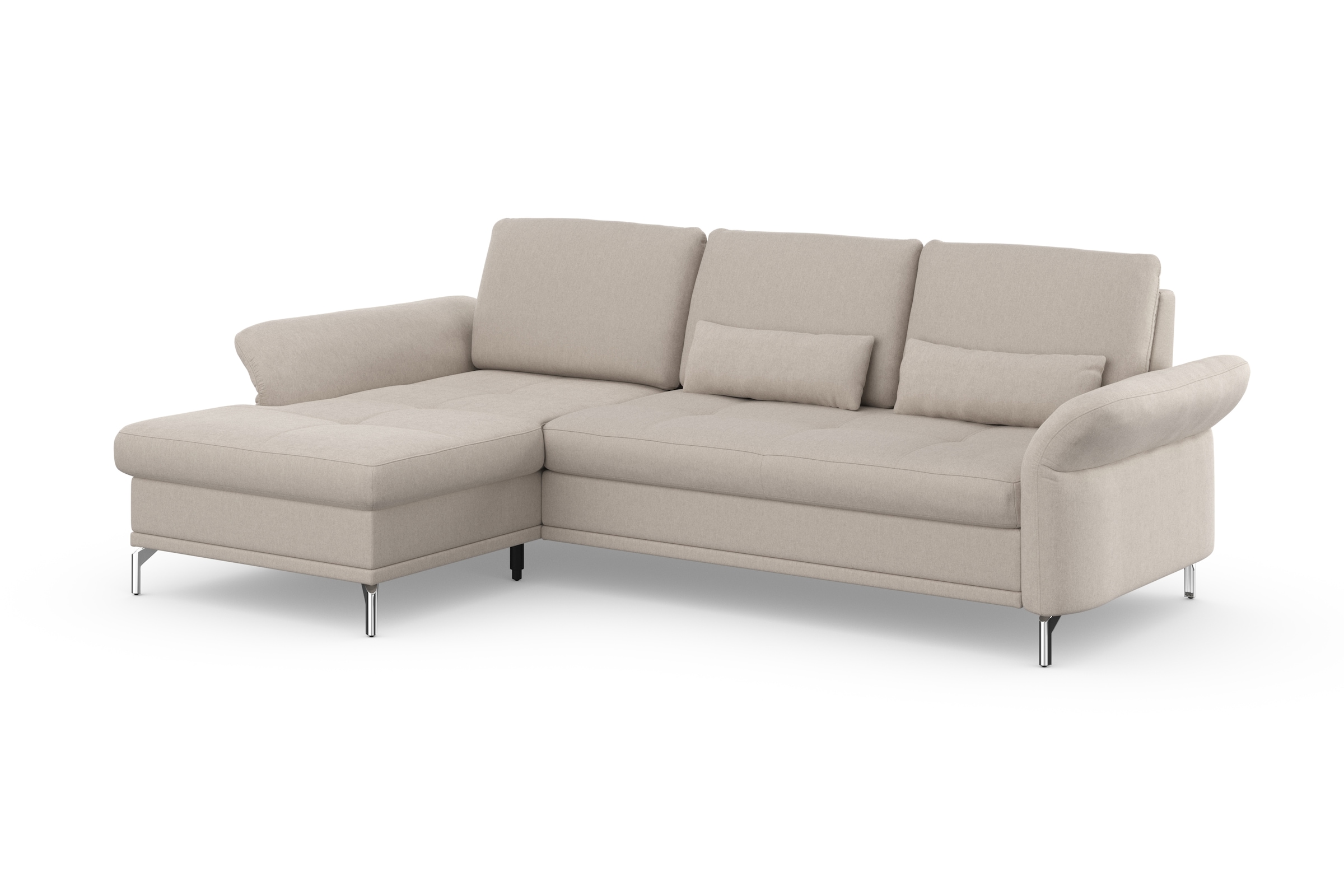 INOSIGN Ecksofa »Palm Beach L-Form« Federkern, mit Sitztiefenverstellung, wahlweise mit Bettfunktion