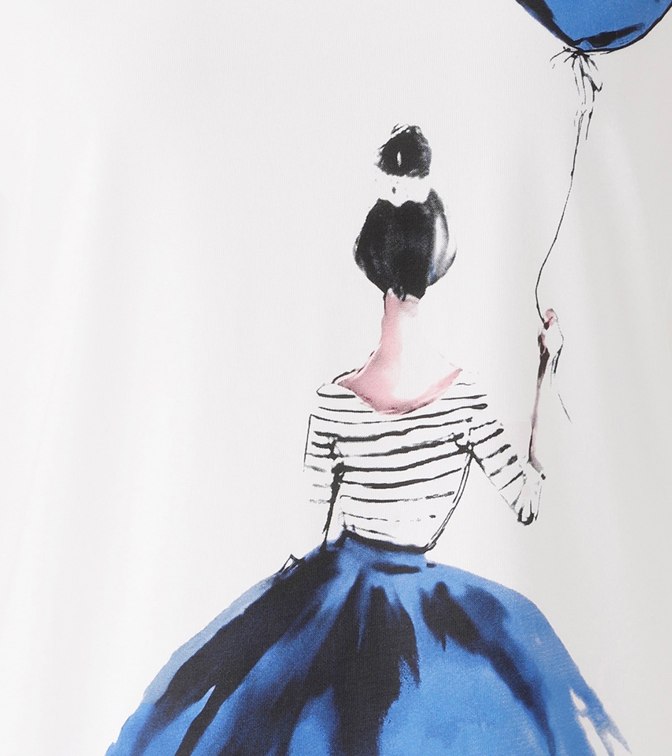 Aniston CASUAL T-Shirt mit ausdrucksvollem Frontprint - NEUE KOLLEKTION