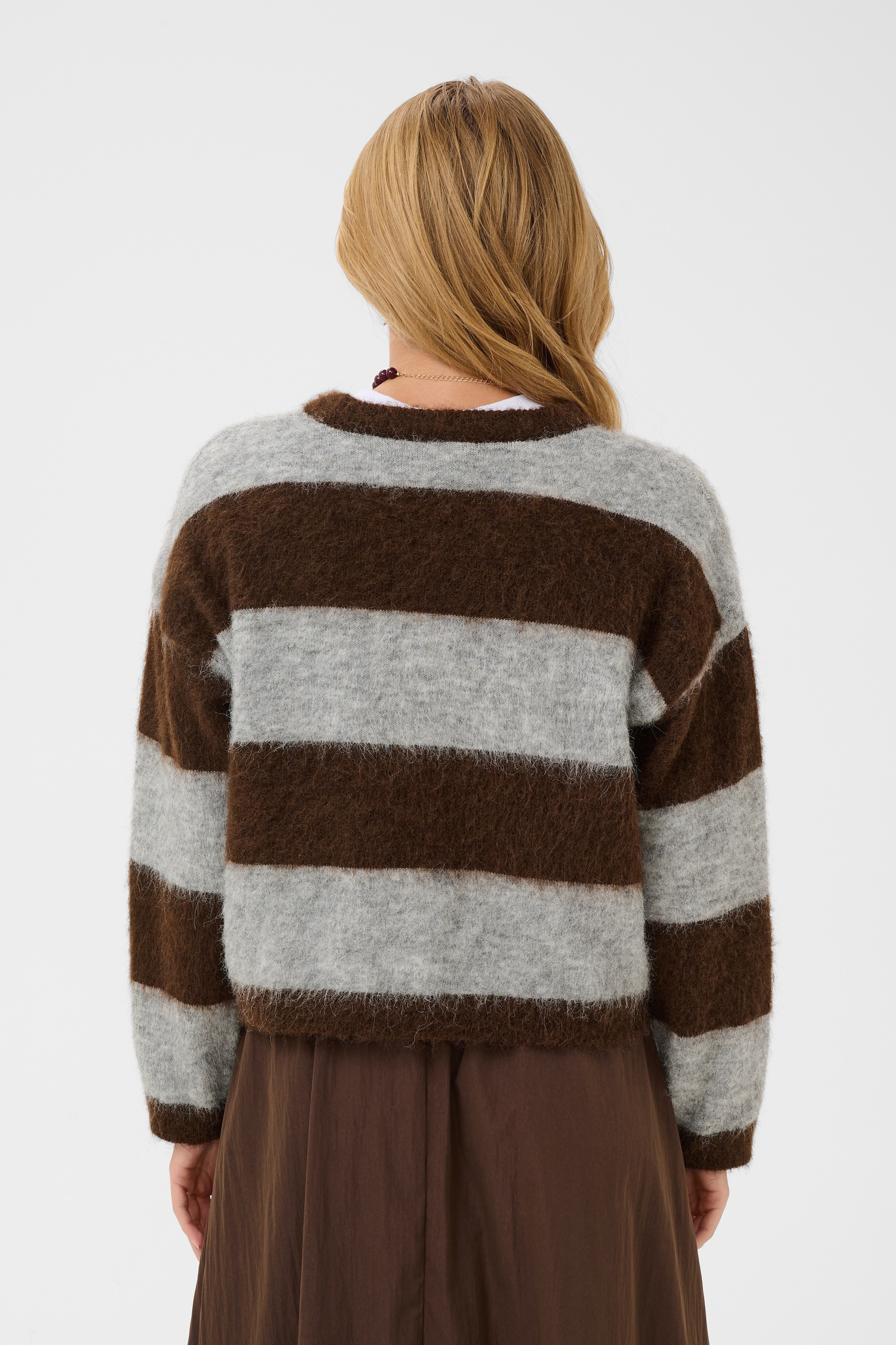 Saint Tropez Pull en tricot »TayzieSZ Pullover« mélange de matériaux, coupe oversize