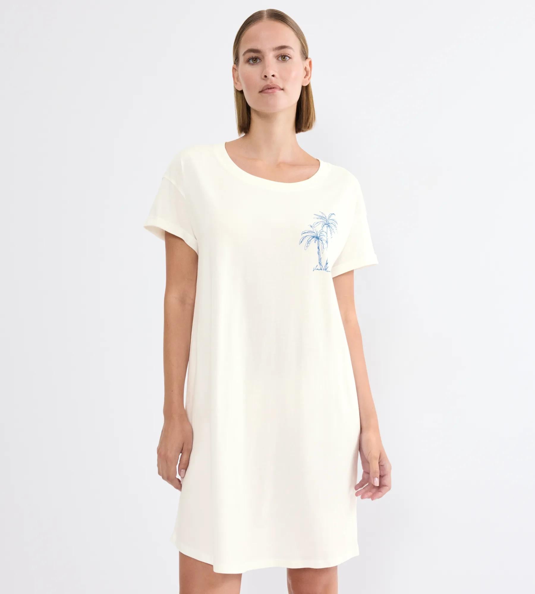 Triumph Chemise de nuit »Nightdresses NDK X« Sans poches weich, atmungsaktiv, gerippter Rundhalsausschnitt, Kurzarm