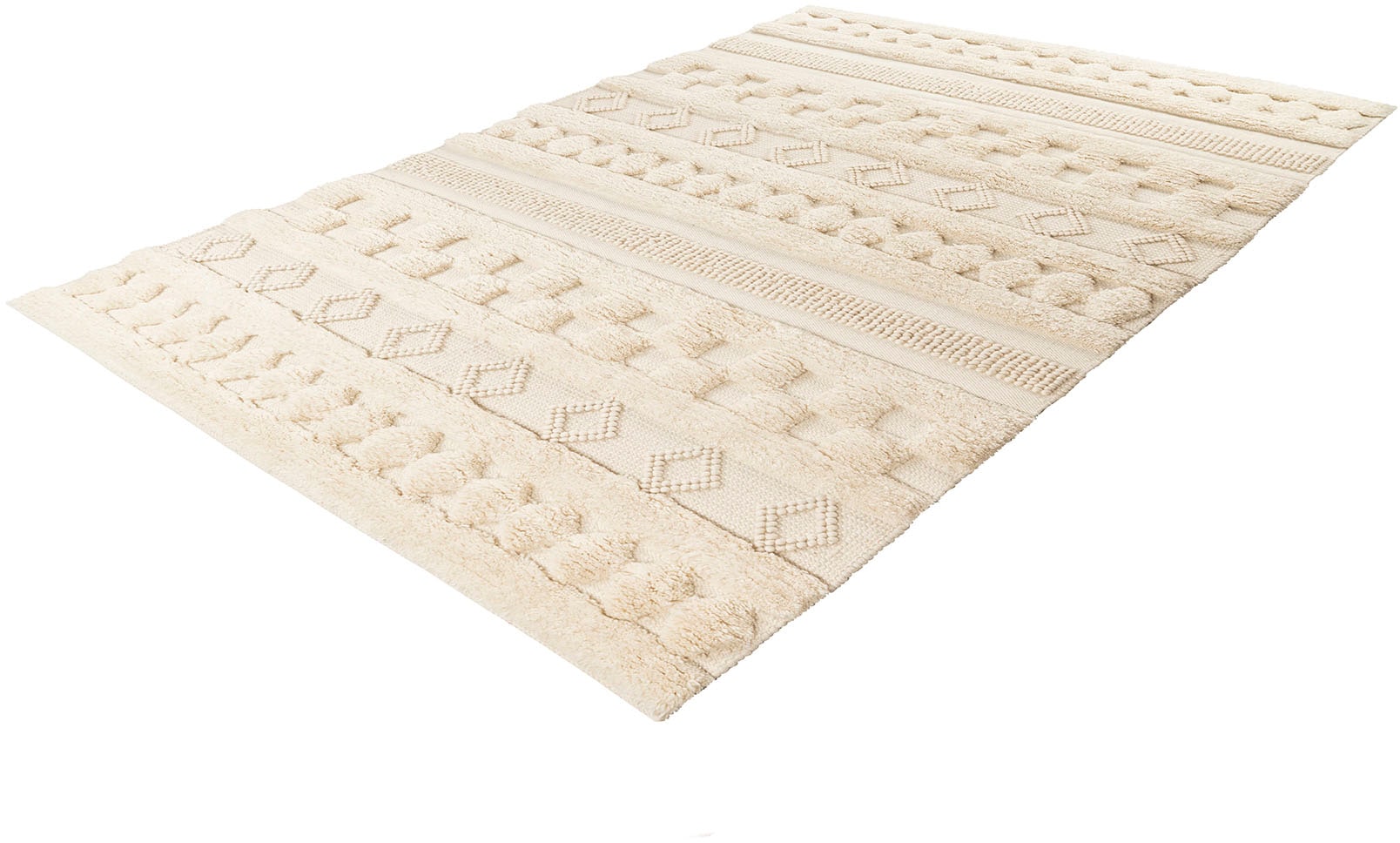 me gusta Wollteppich »Bohist 125« rechteckig 20 mm Höhe