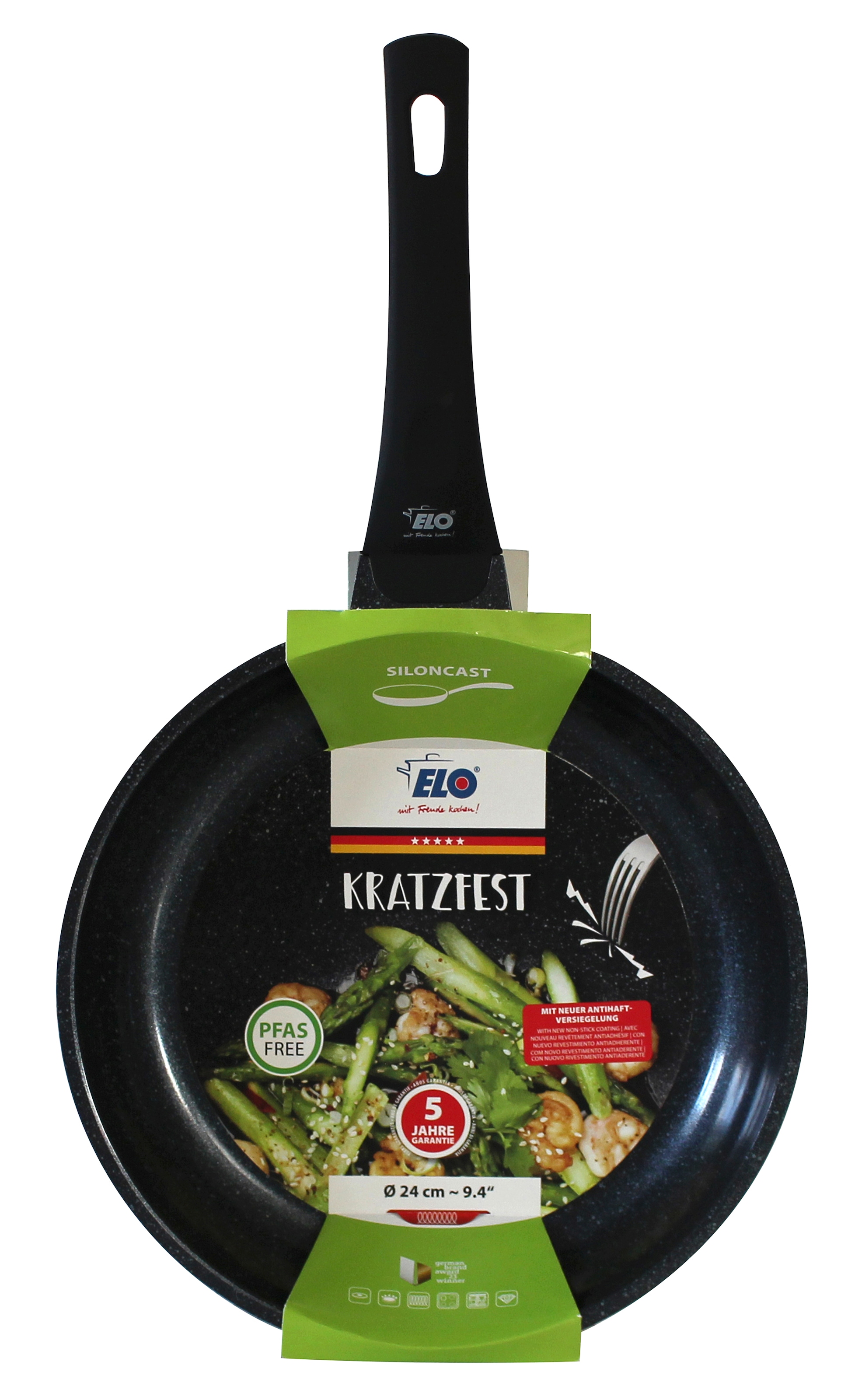 Elo Poêle à frire »Siloncast« Aluminium moulé 1 cuis tlg. hochwertige Antihaftversiegelung, Softtouch-Stil, induktionsgeeignet
