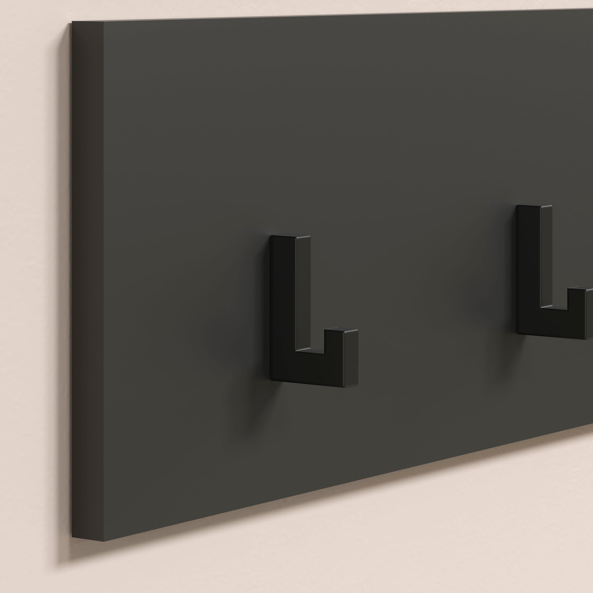 Home affaire Barre de penderie »Estepona« Wandpaneel mit 4 Kleiderhaken – (B/T/H) 80/2/20 cm