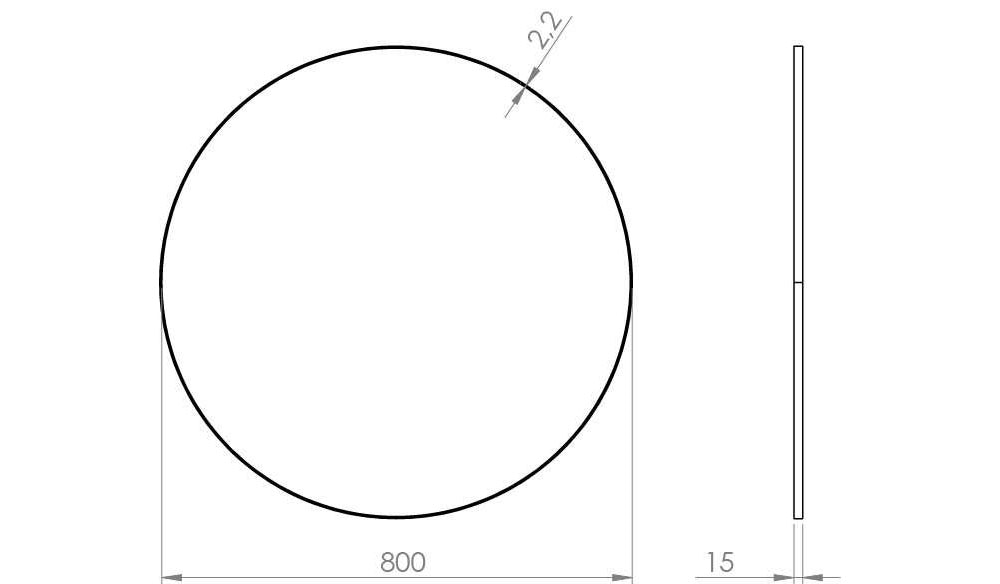 Loevschall Wandspiegel »Refine Wandspiegel rund – stilvoller Designspiegel mit edlem Rahmen,« in mehreren Grössen & Farben für Bad, Schlafzimmer & Flur
